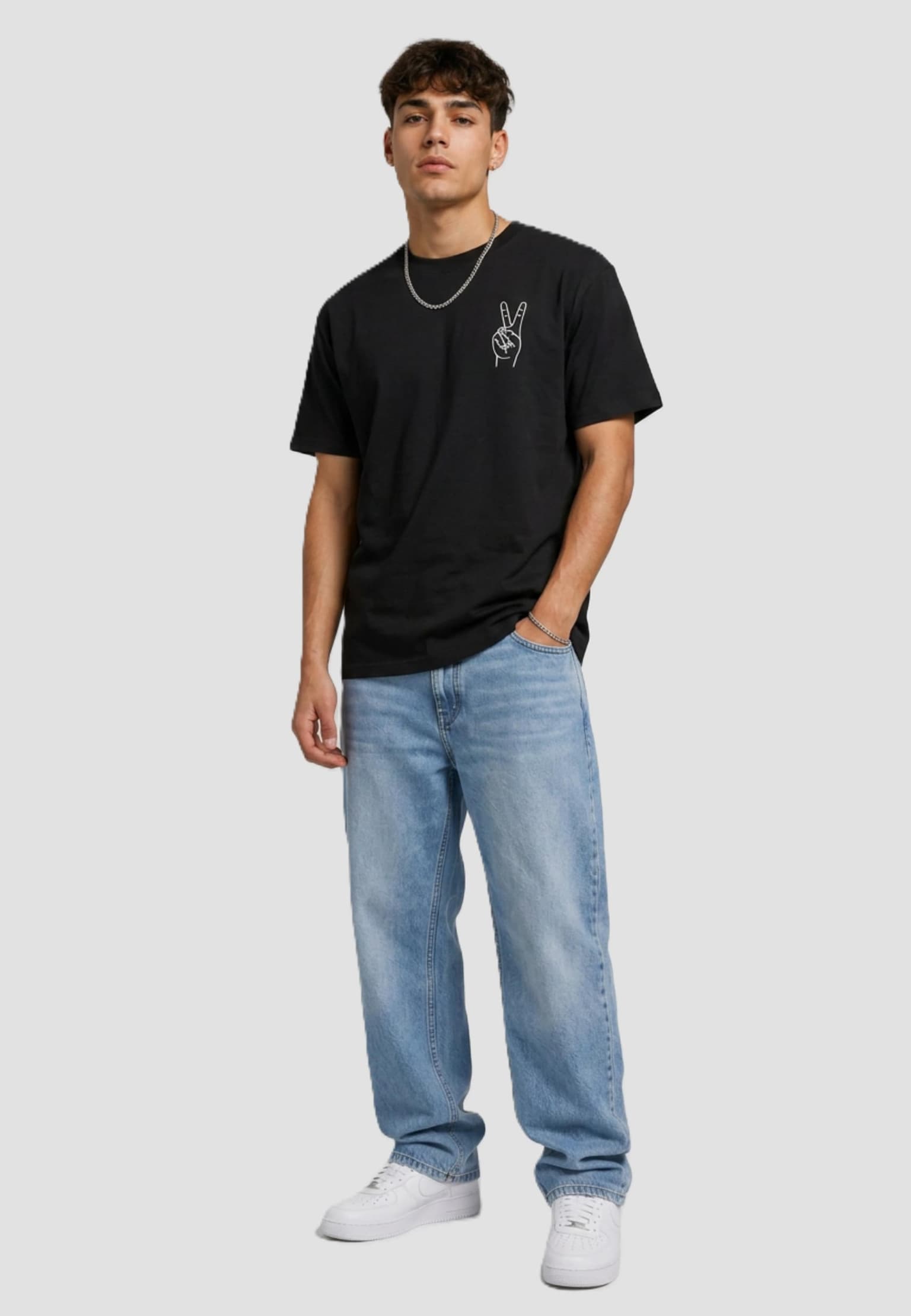 Mister Tee Peace Sign EMB – Bild 3