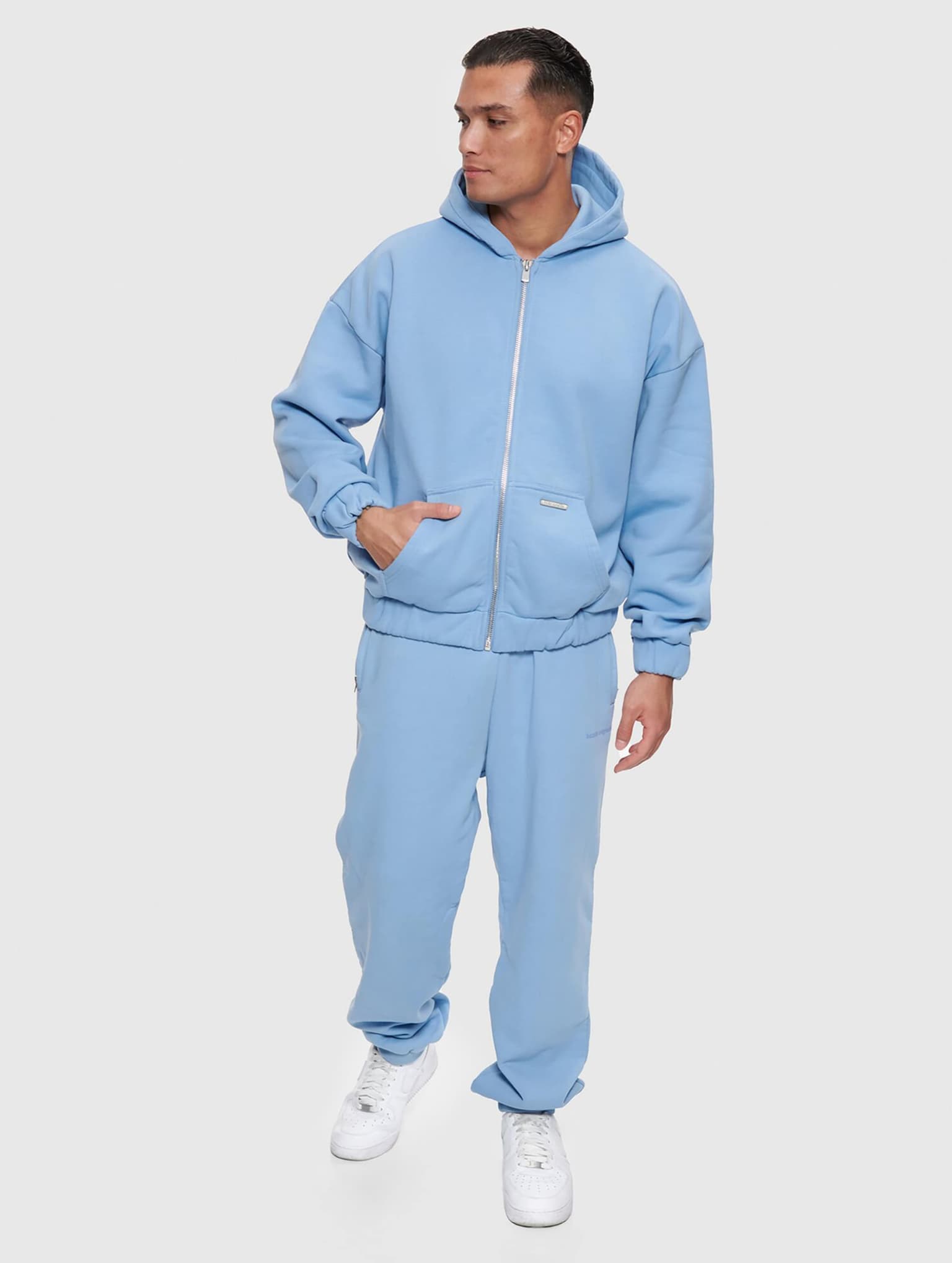 Dropsize Bazix Republiq Super Heavy Blank Zip Hoodie – Bild 3