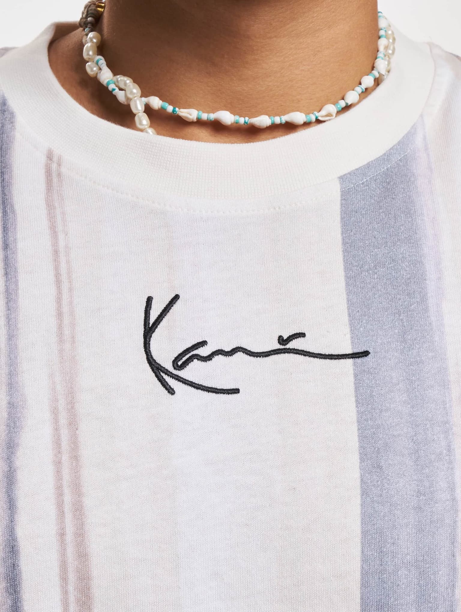 Karl Kani KM221-045-1 KK Small Signature Tie Dye Stripe Tee – Bild 4