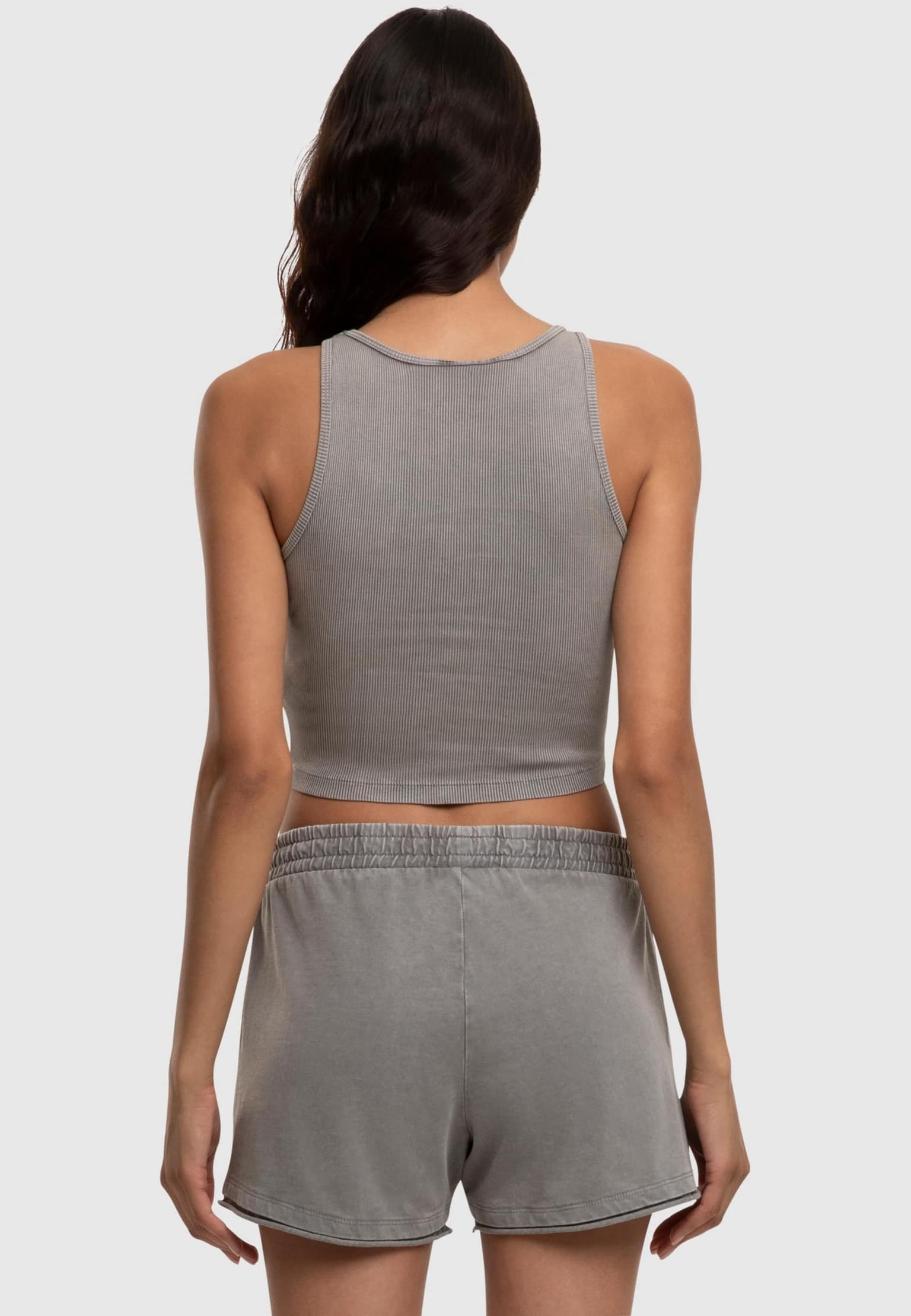 Urban Classics Ladies Washed Rib Jersey Cropped Top – Bild 2