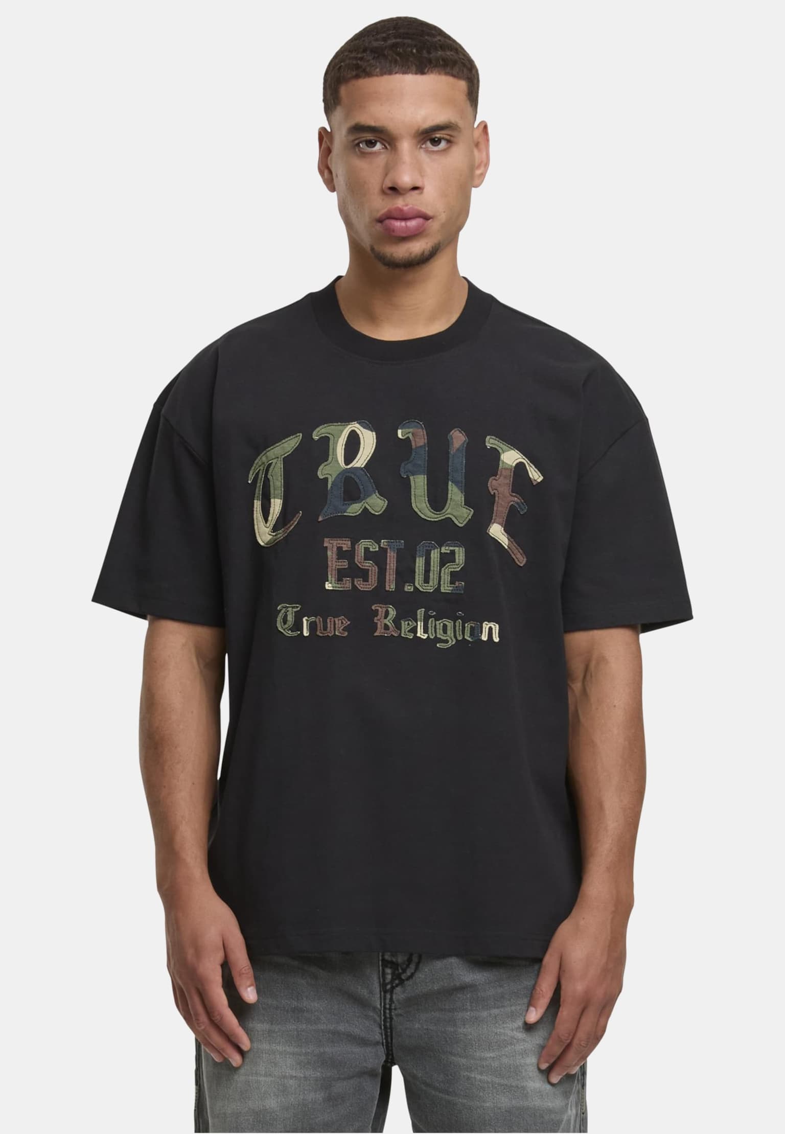 True Religion FOREST CAMO OVERSIZED TEE – Bild 3