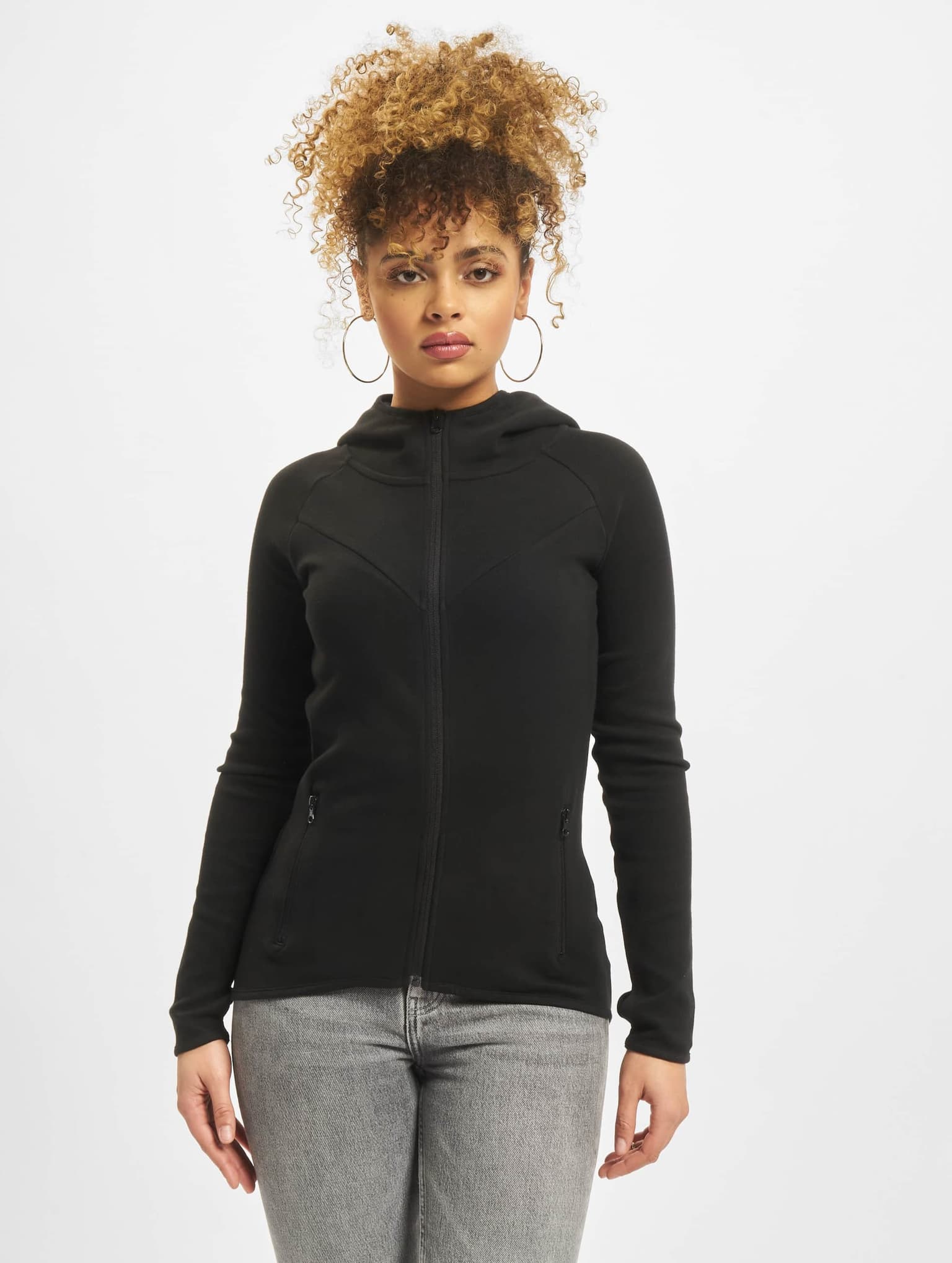 Urban Classics Ladies Athletic Interlock Zip Hoody – Bild 3