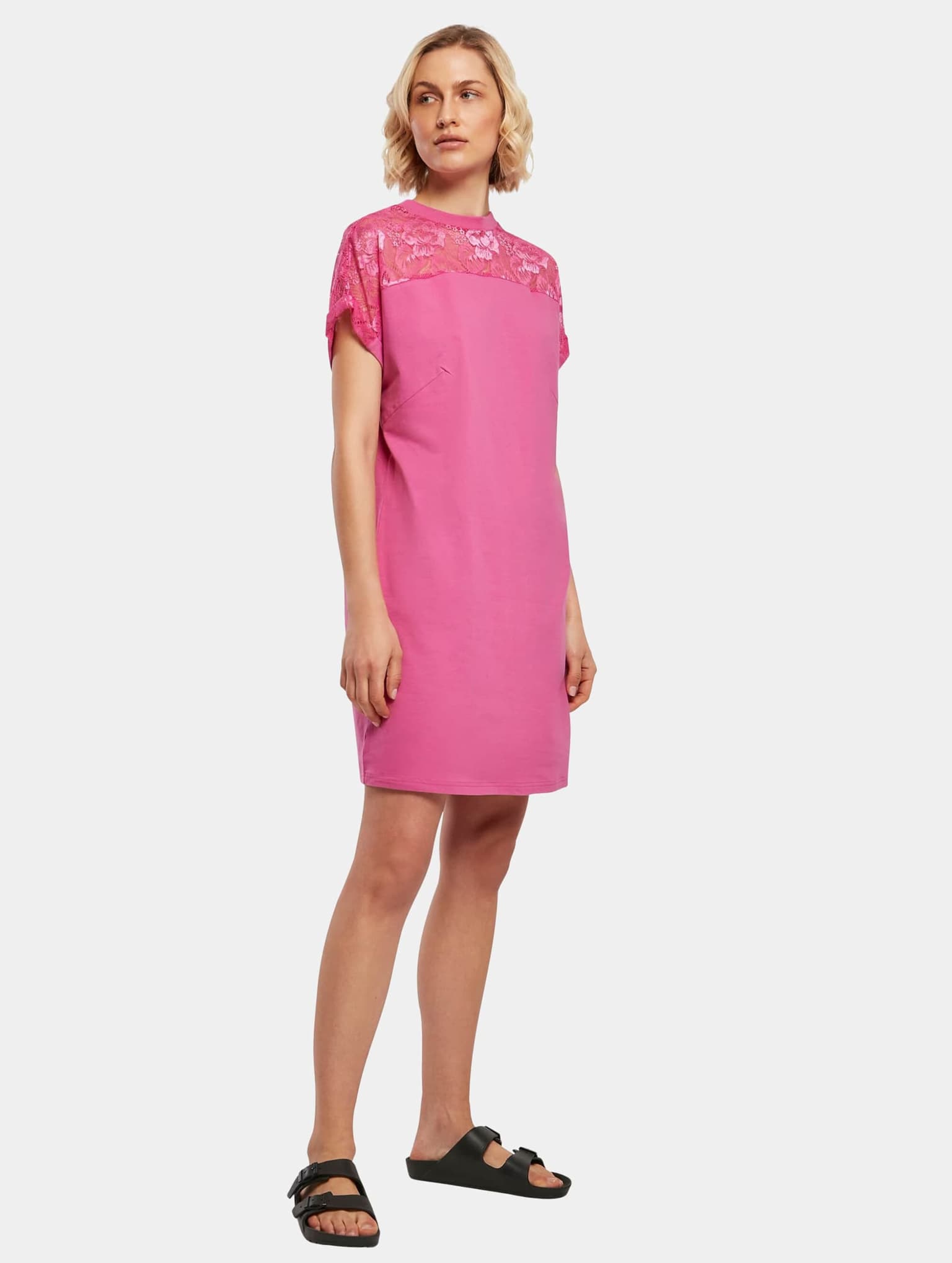 Urban Classics Ladies Lace Tee Dress – Bild 4