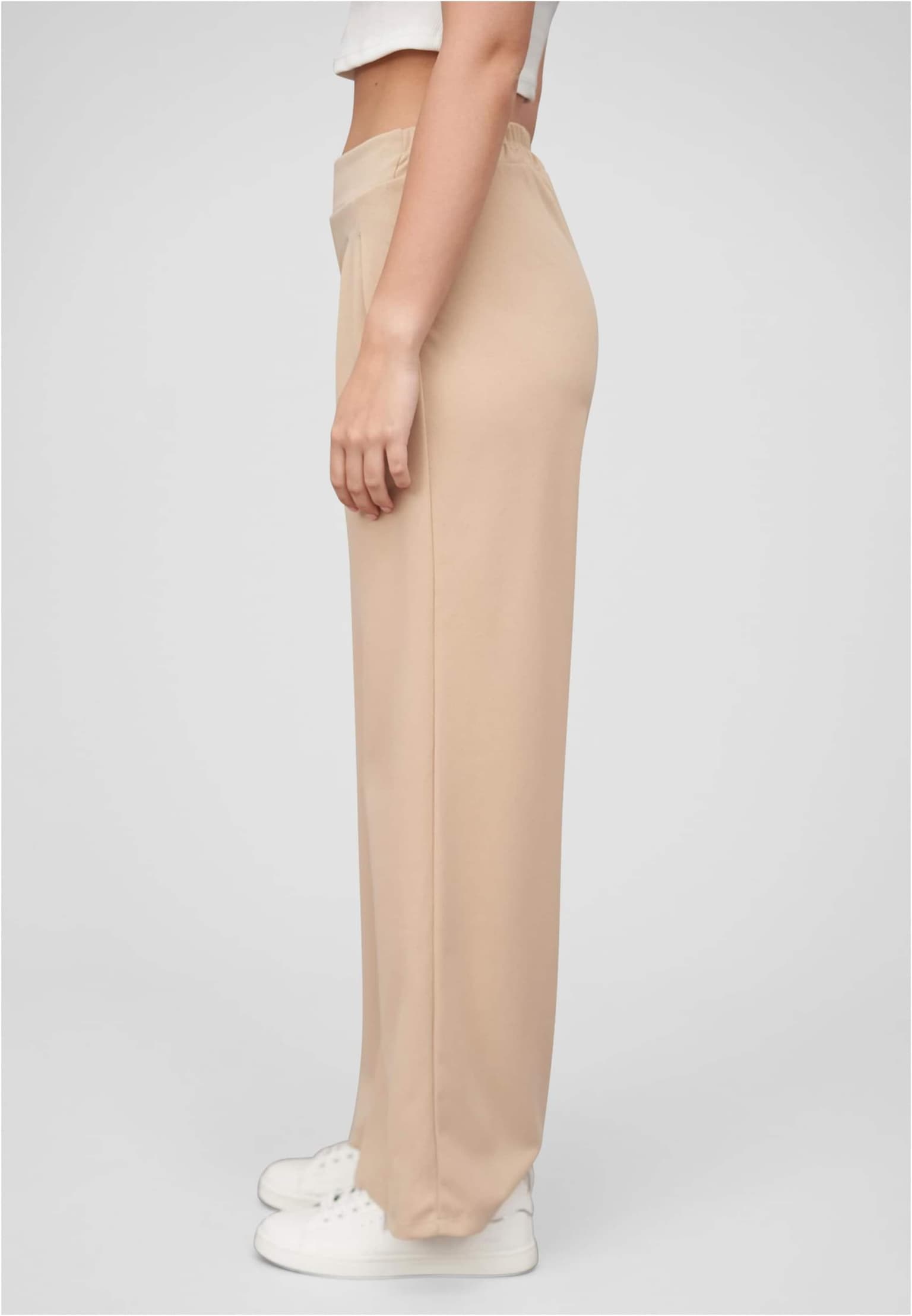 Cloud5ive Damen Stoffhose mit weitem Beinschnitt Gummibund Raffung – Bild 3