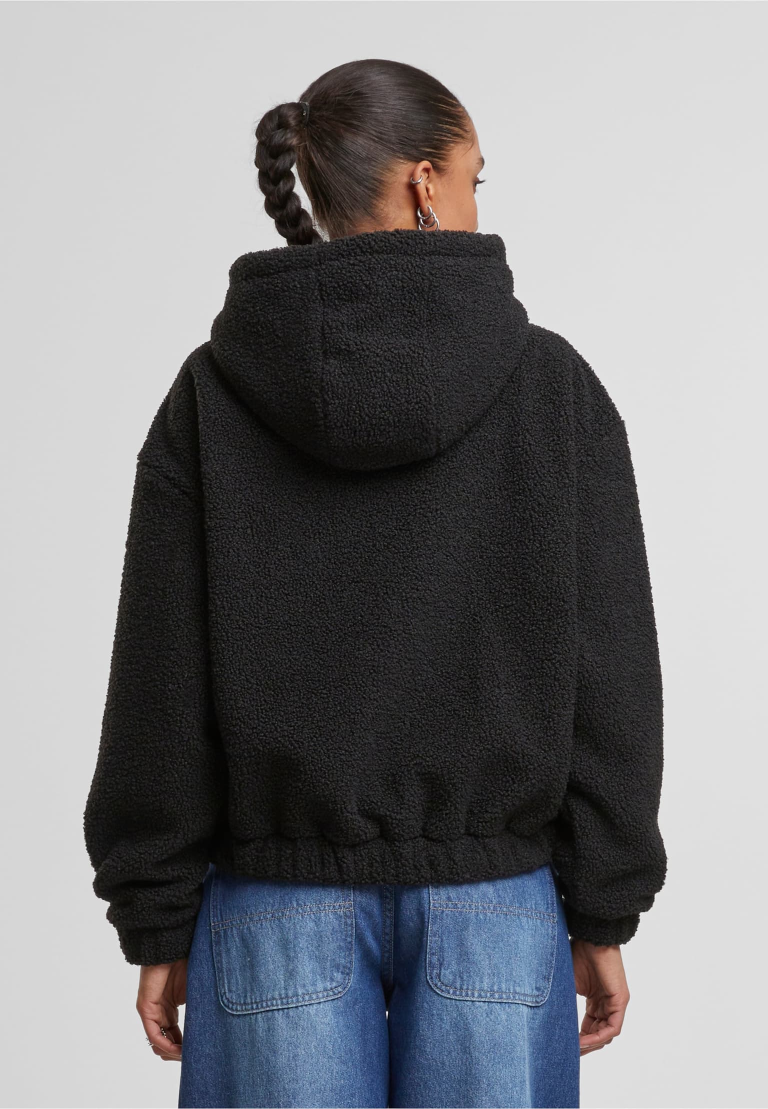 Urban Classics Ladies Oversized Bonded Sherpa Hoody – Bild 2