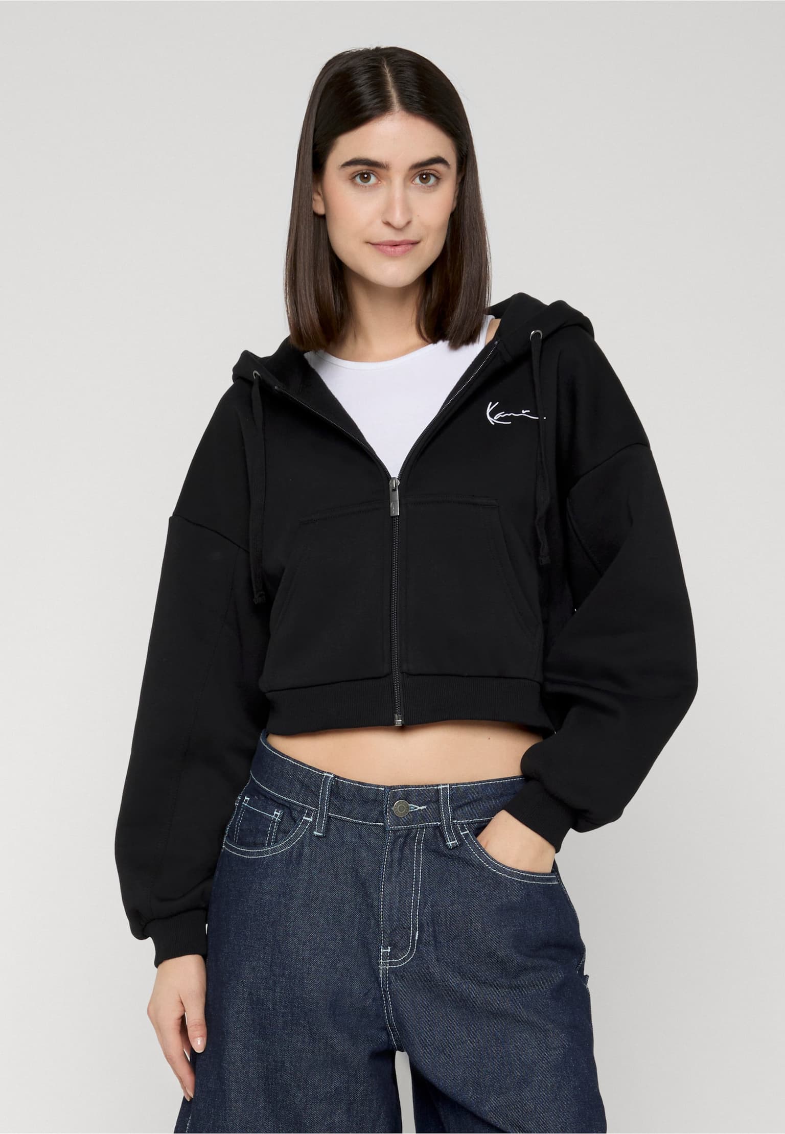 Karl Kani Chest Signature Essential Zip Hoodie