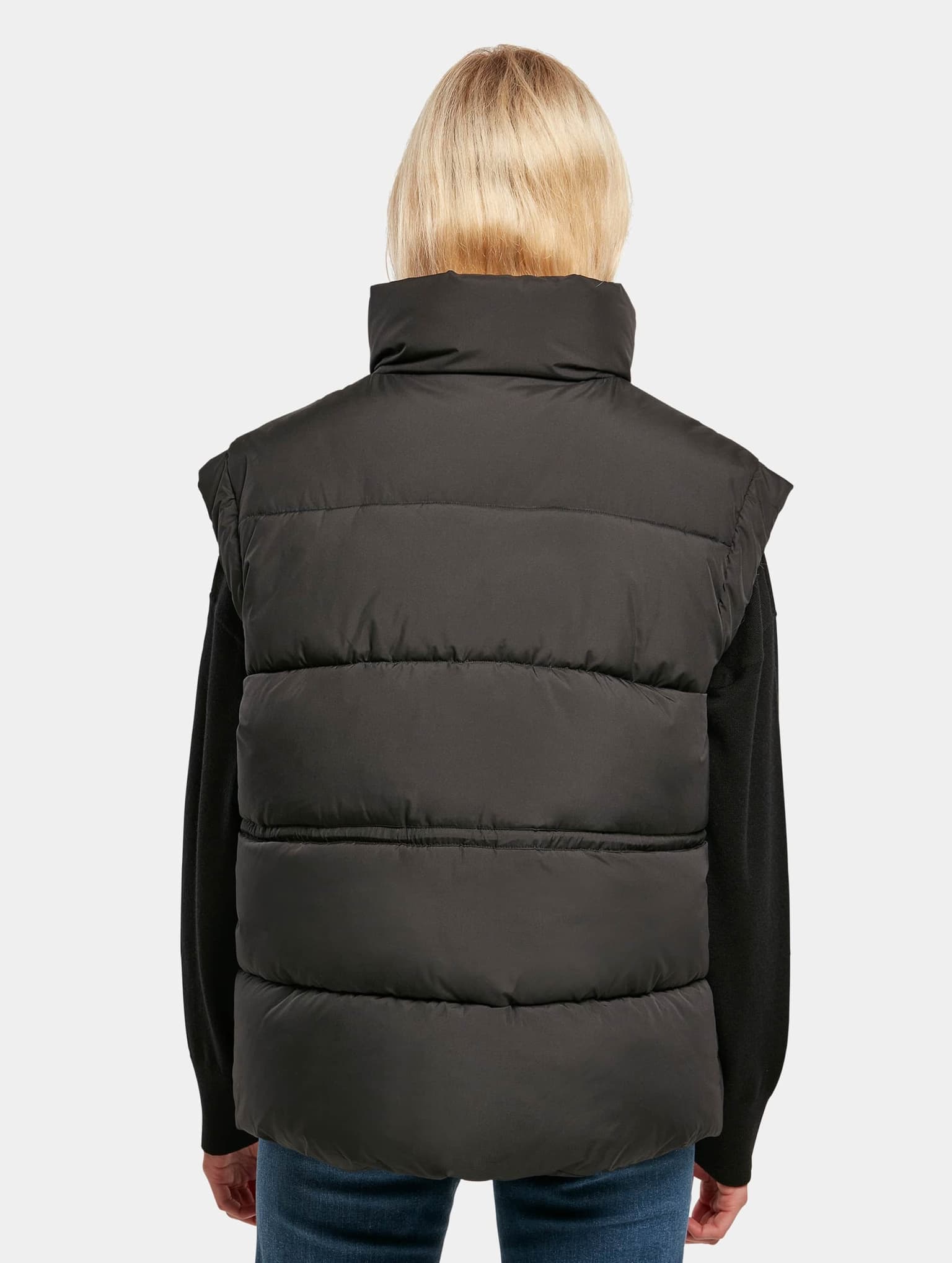Urban Classics Ladies Waisted Puffer Vest – Bild 2