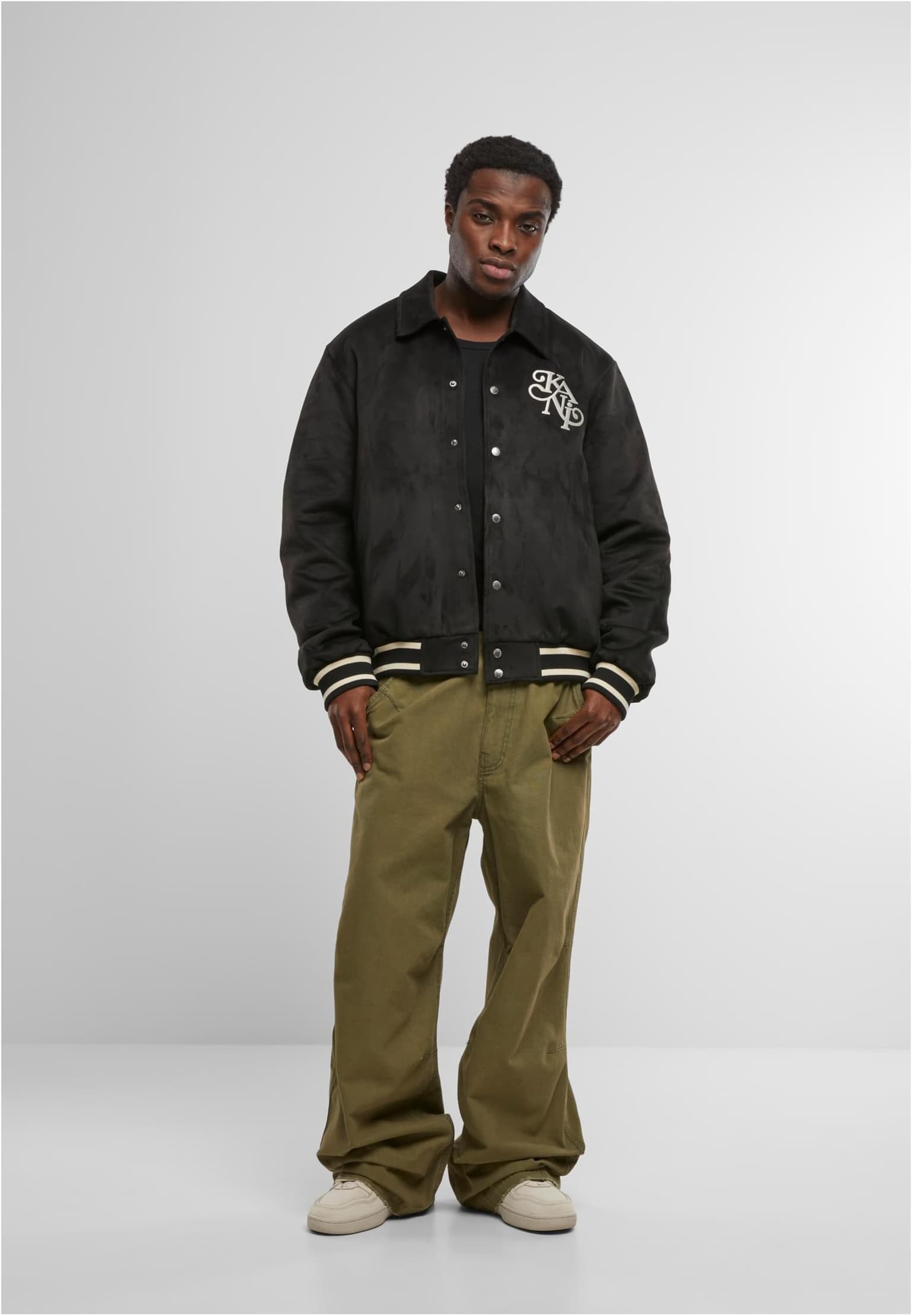 Karl Kani Legacy Faux Suede Bowling Jacket – Bild 4