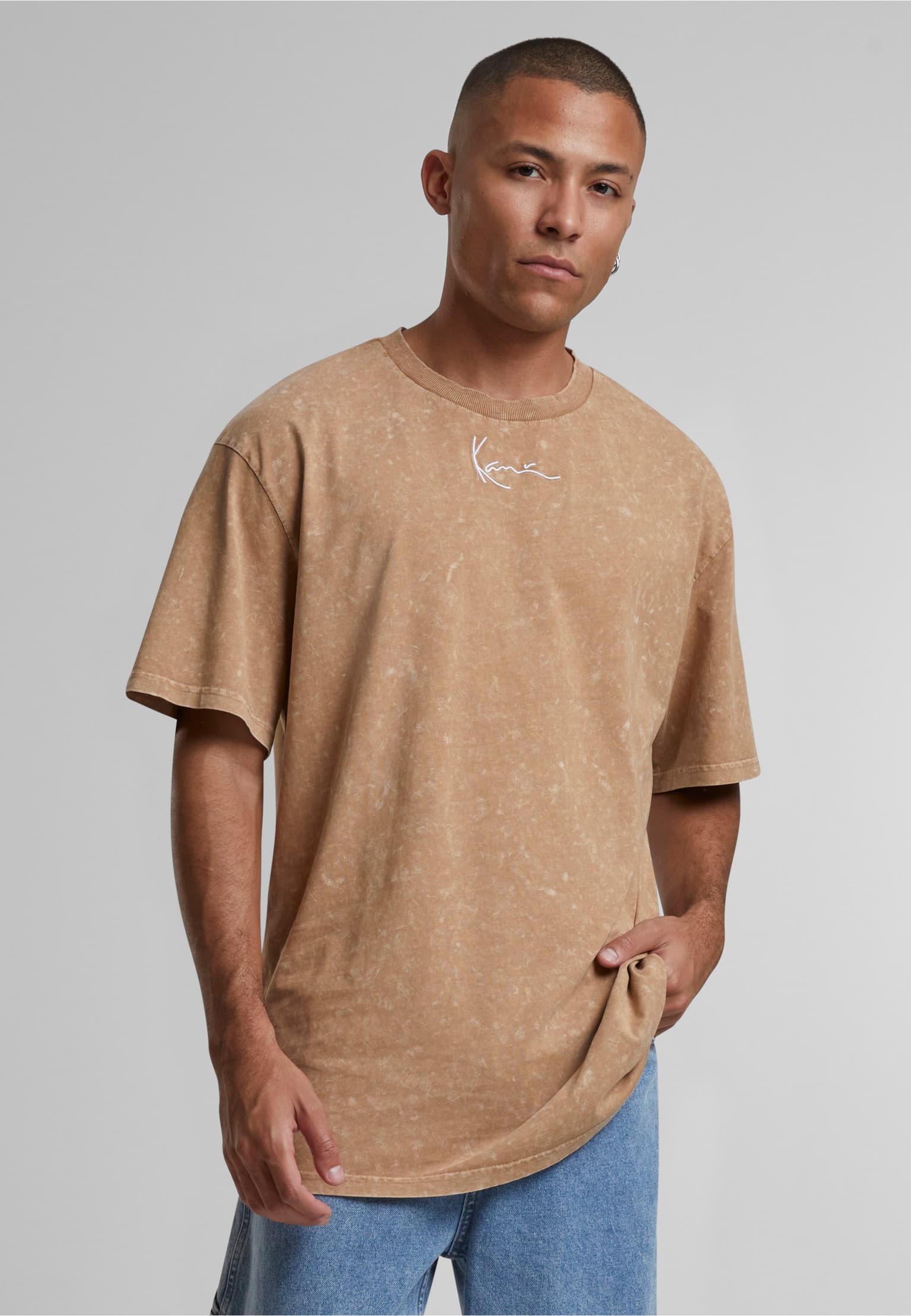 Karl Kani KU242-006-2 Small Signature Washed Print Tee