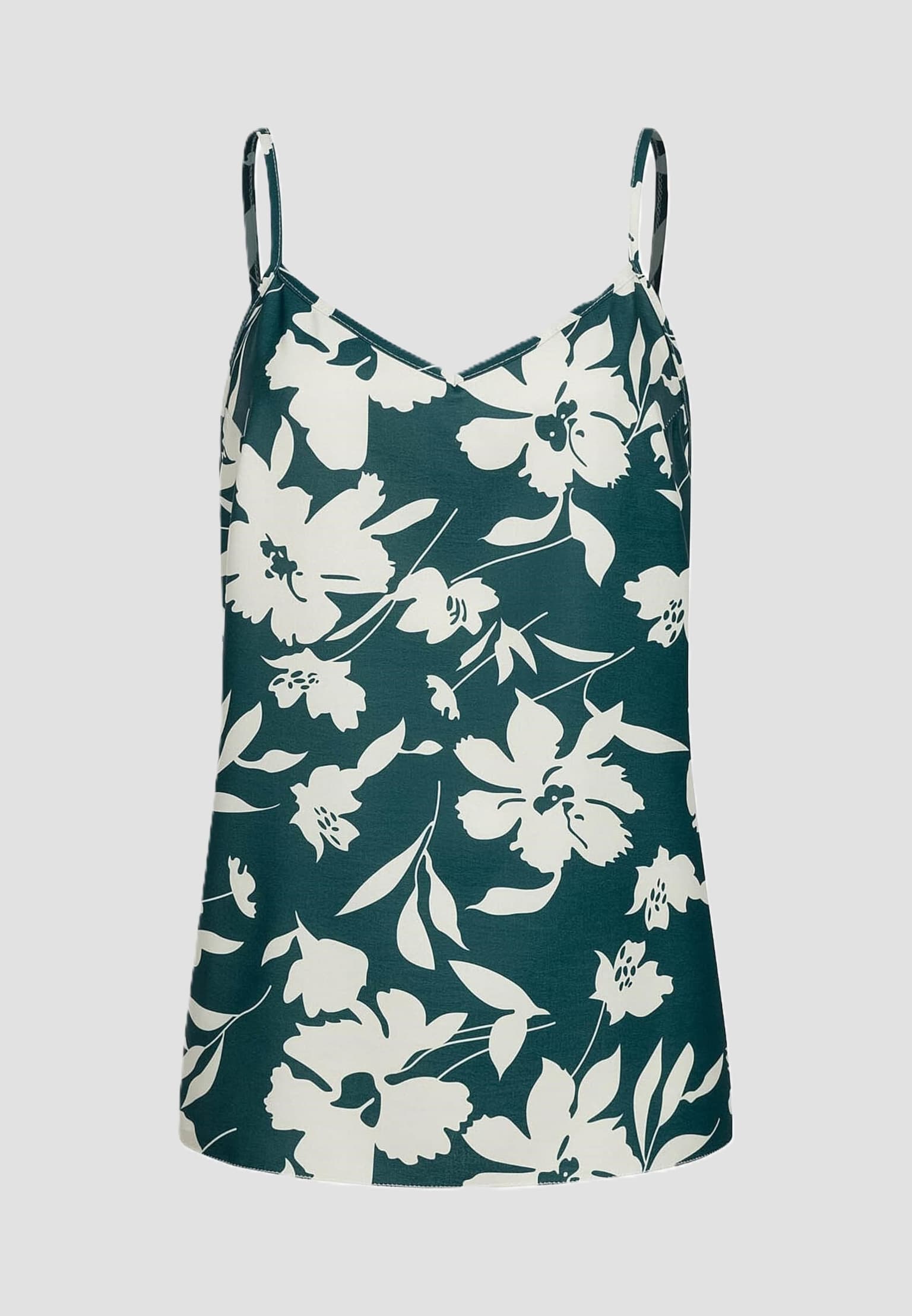 Cloud5ive Träger Top Floral Print petrol-beige – Bild 3