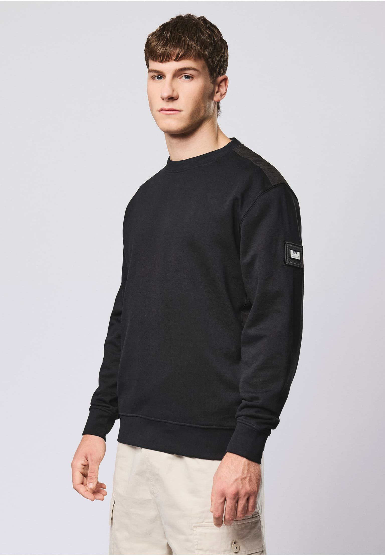 Weekend Offender F BOMB LARGE RIPSTOP OVERLAY SWEAT