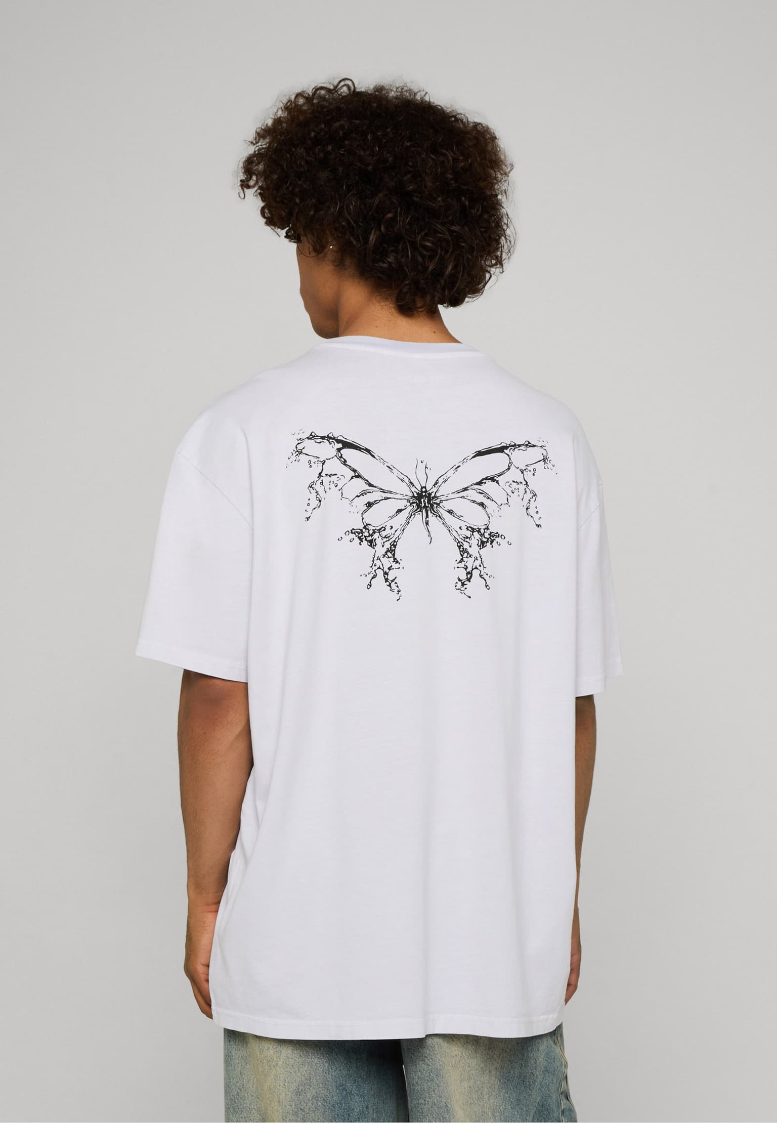 Lost Youth LY ACID WASHED TEE - BUTTERFLY V.3 – Bild 2
