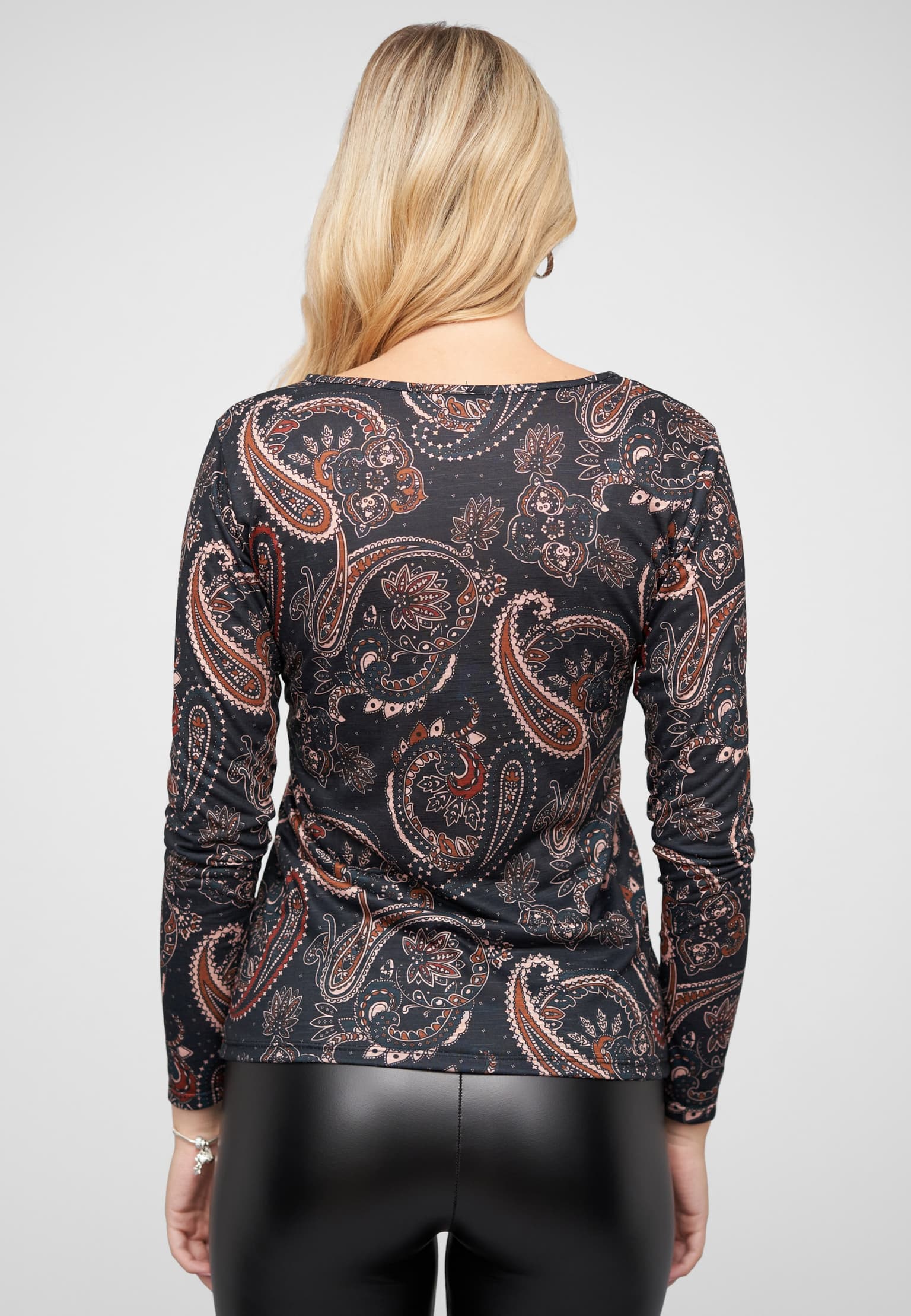 Cloud5ive Langarm Shirt Longsleeve mit Paisley Print – Bild 2