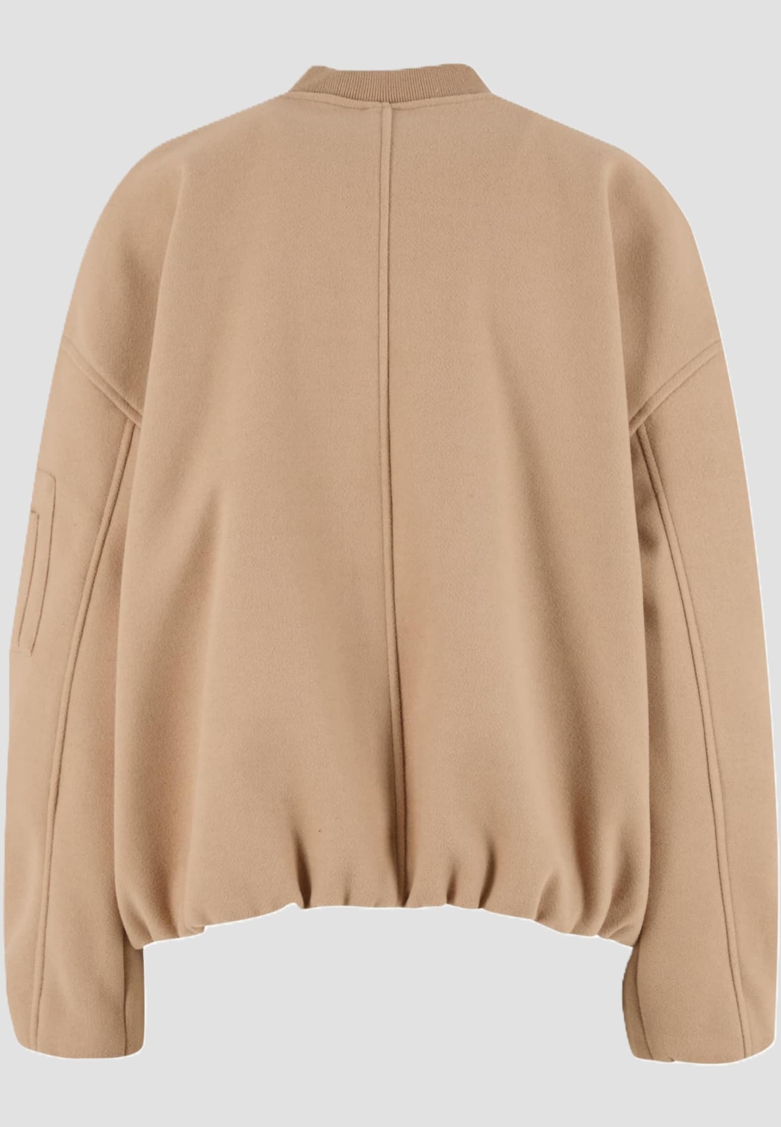 Urban Classics Ladies Faux Wool Bomber Jacket – Bild 4