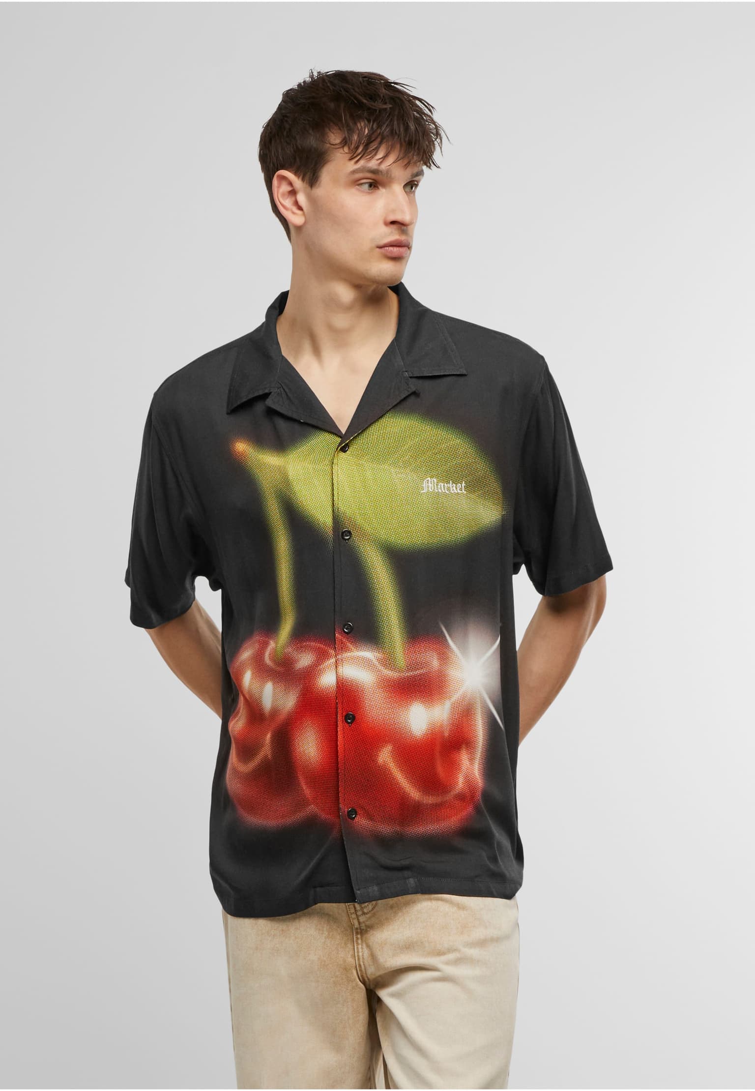 Market Studios SMILEY CHERRIES SS BUTTON-UP