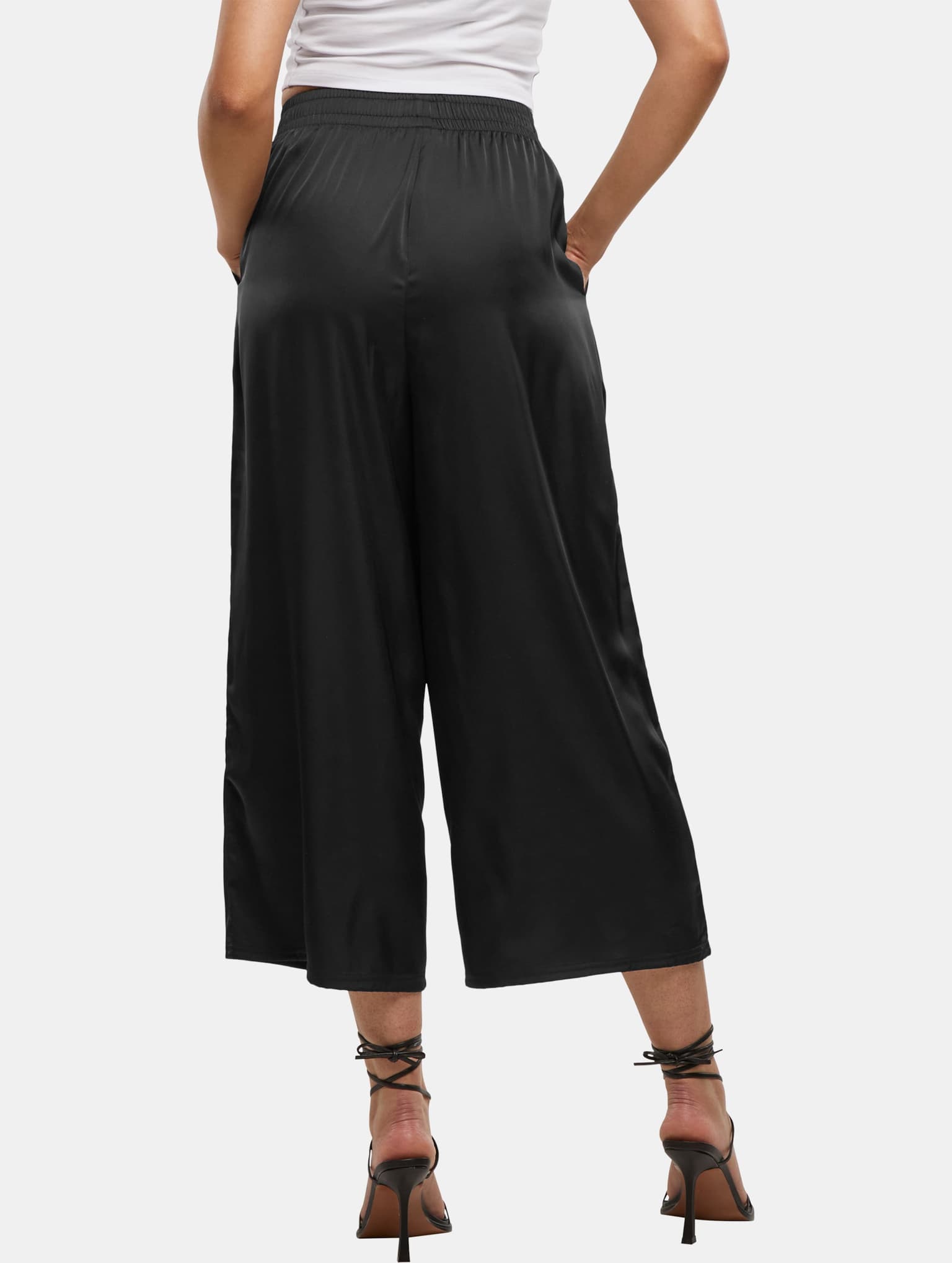 Urban Classics Ladies Satin Wide Leg Culotte – Bild 2