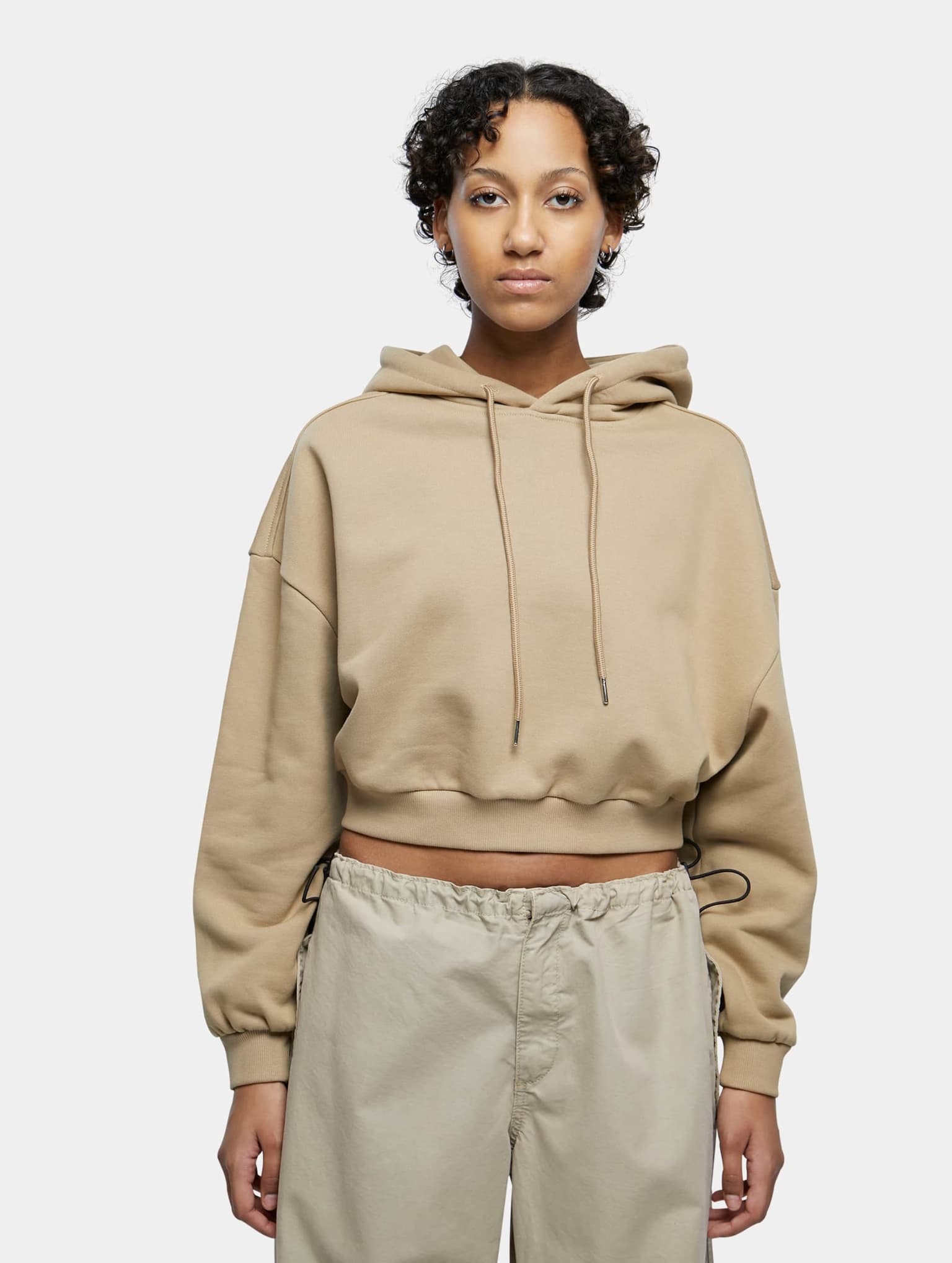 Urban Classics Ladies Cropped Heavy Hoody – Bild 3