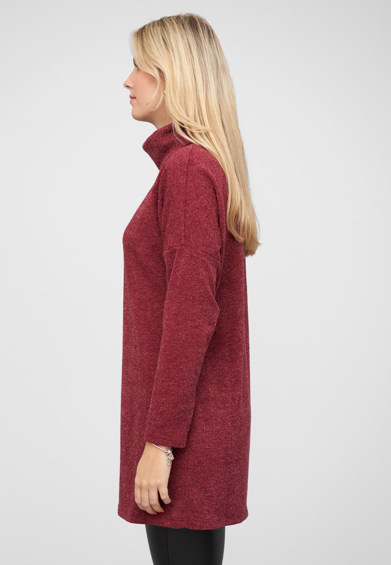 Cloud5ive Longform Sweater Pullover mit Rollkragen – Bild 3