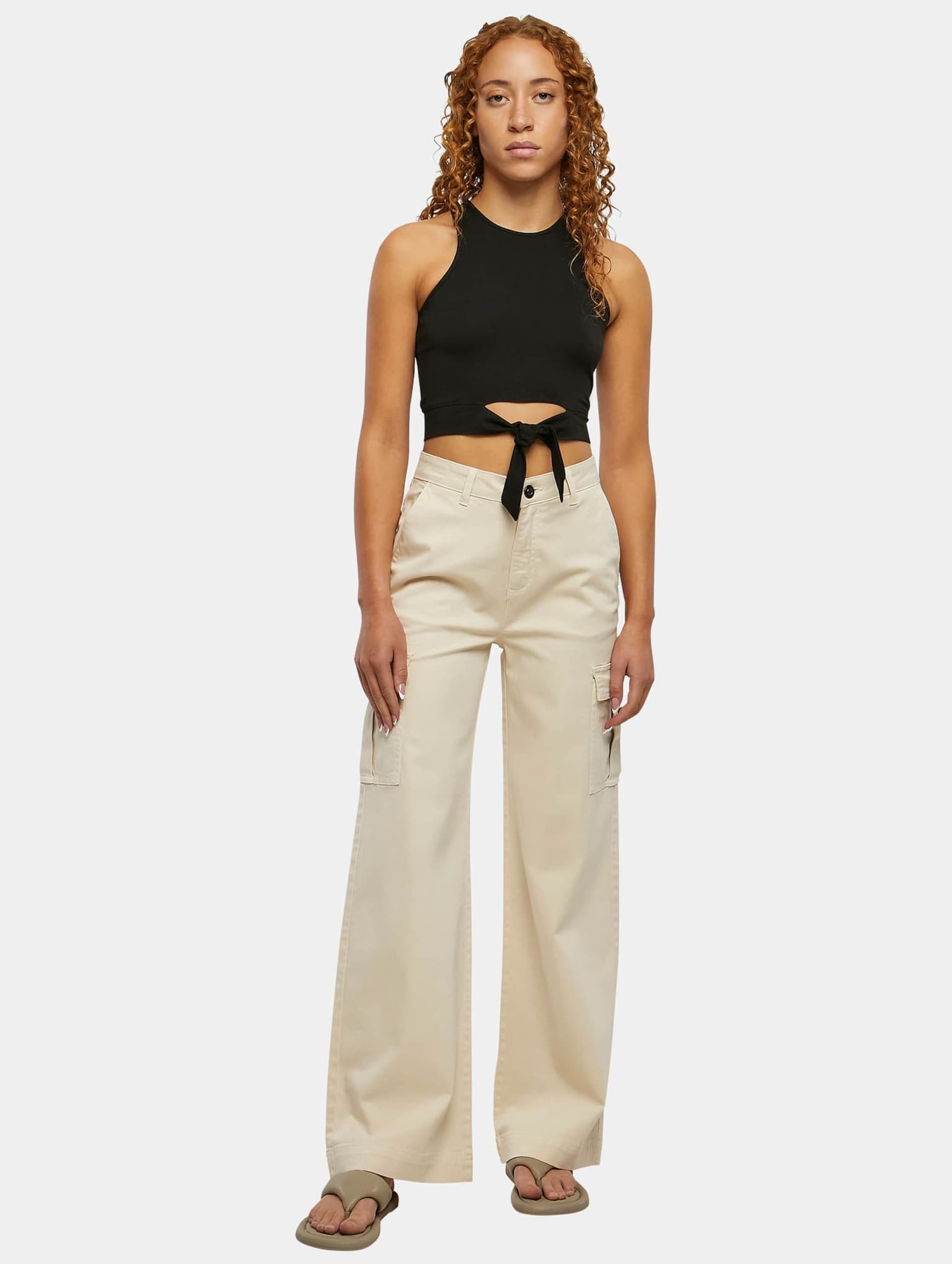 Urban Classics Ladies Cropped Knot Top – Bild 3