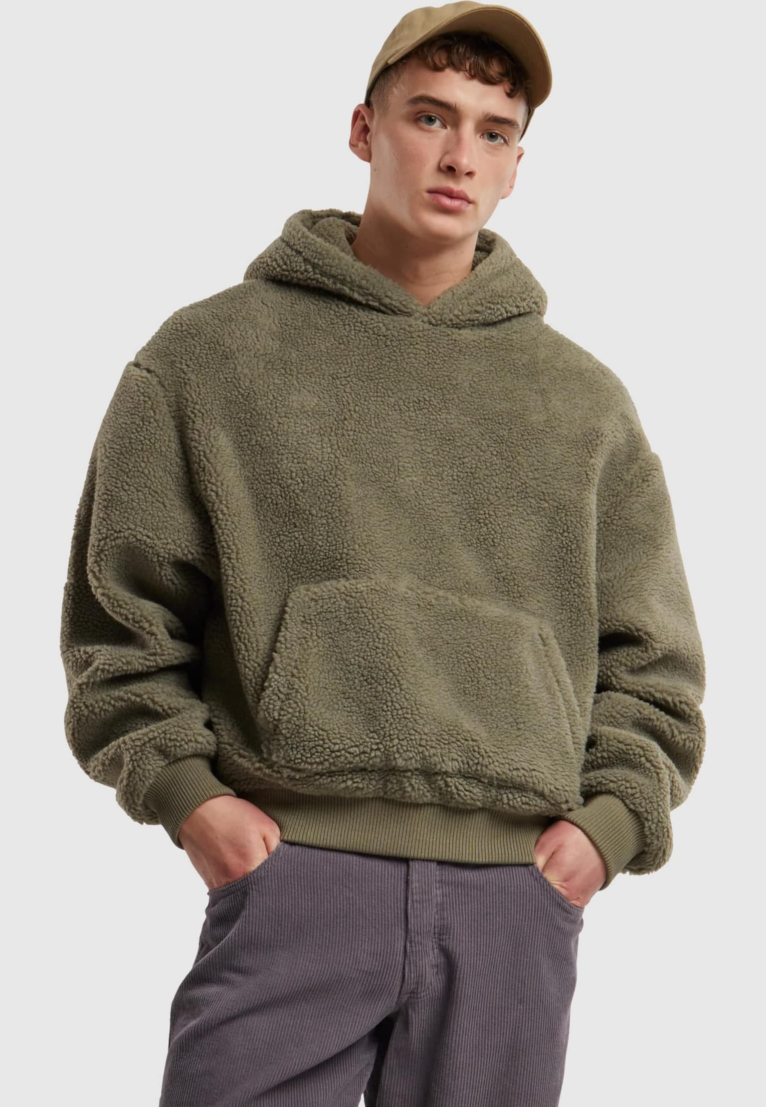 Urban Classics Oversized Teddy Hoody – Bild 3