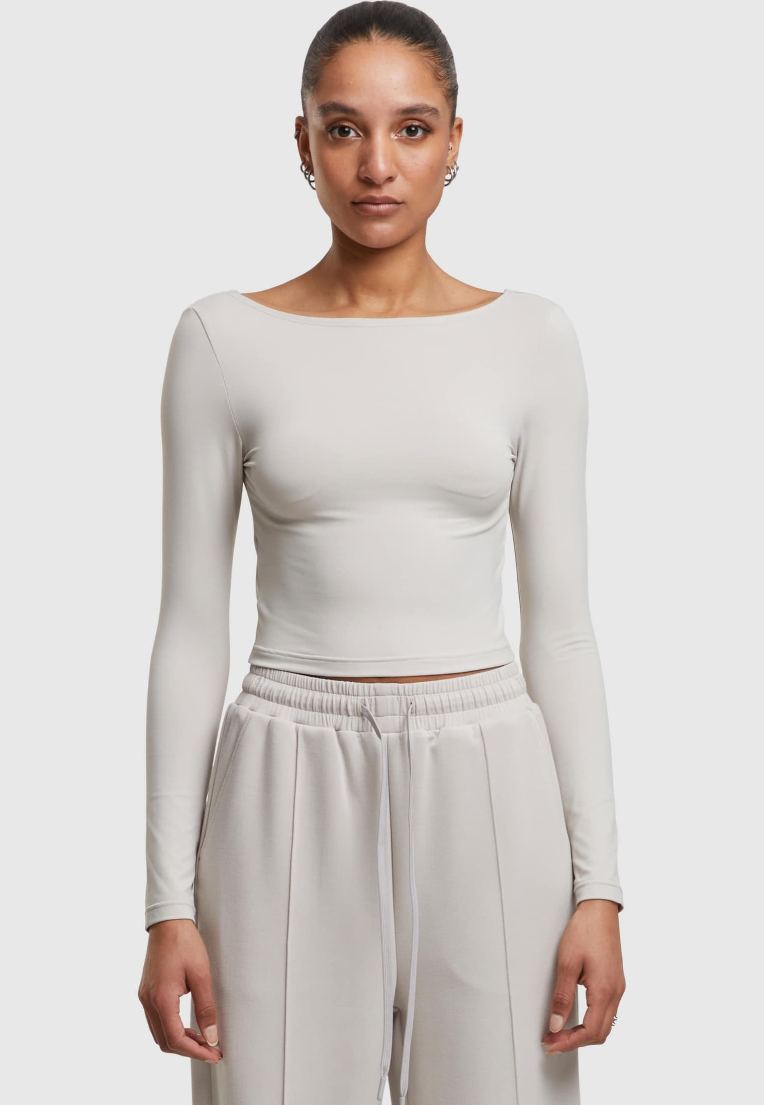 Urban Classics Ladies Slim Fit Longsleeve – Bild 3
