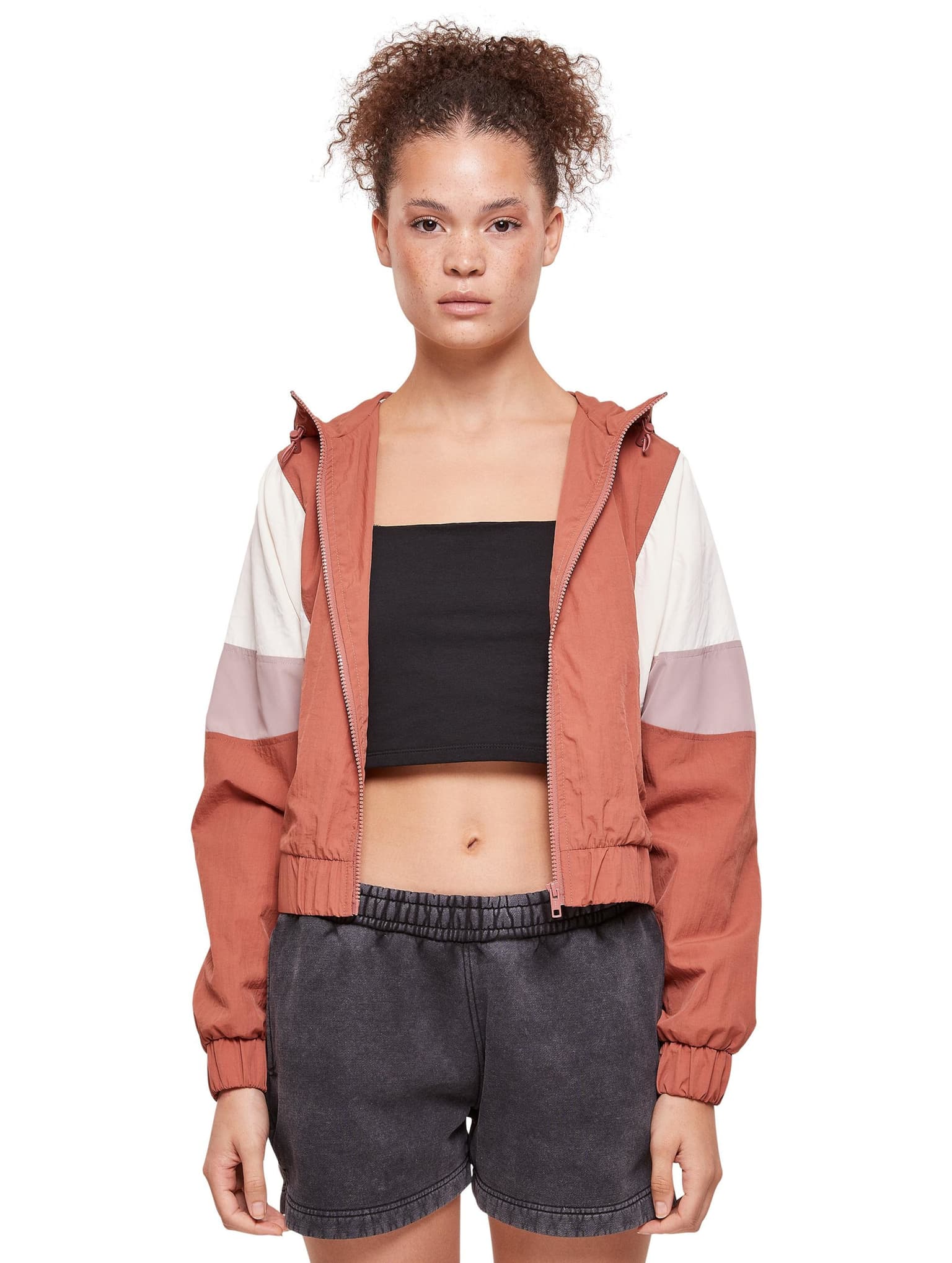 Urban Classics Ladies Short 3-Tone Crinkle Jacket – Bild 4