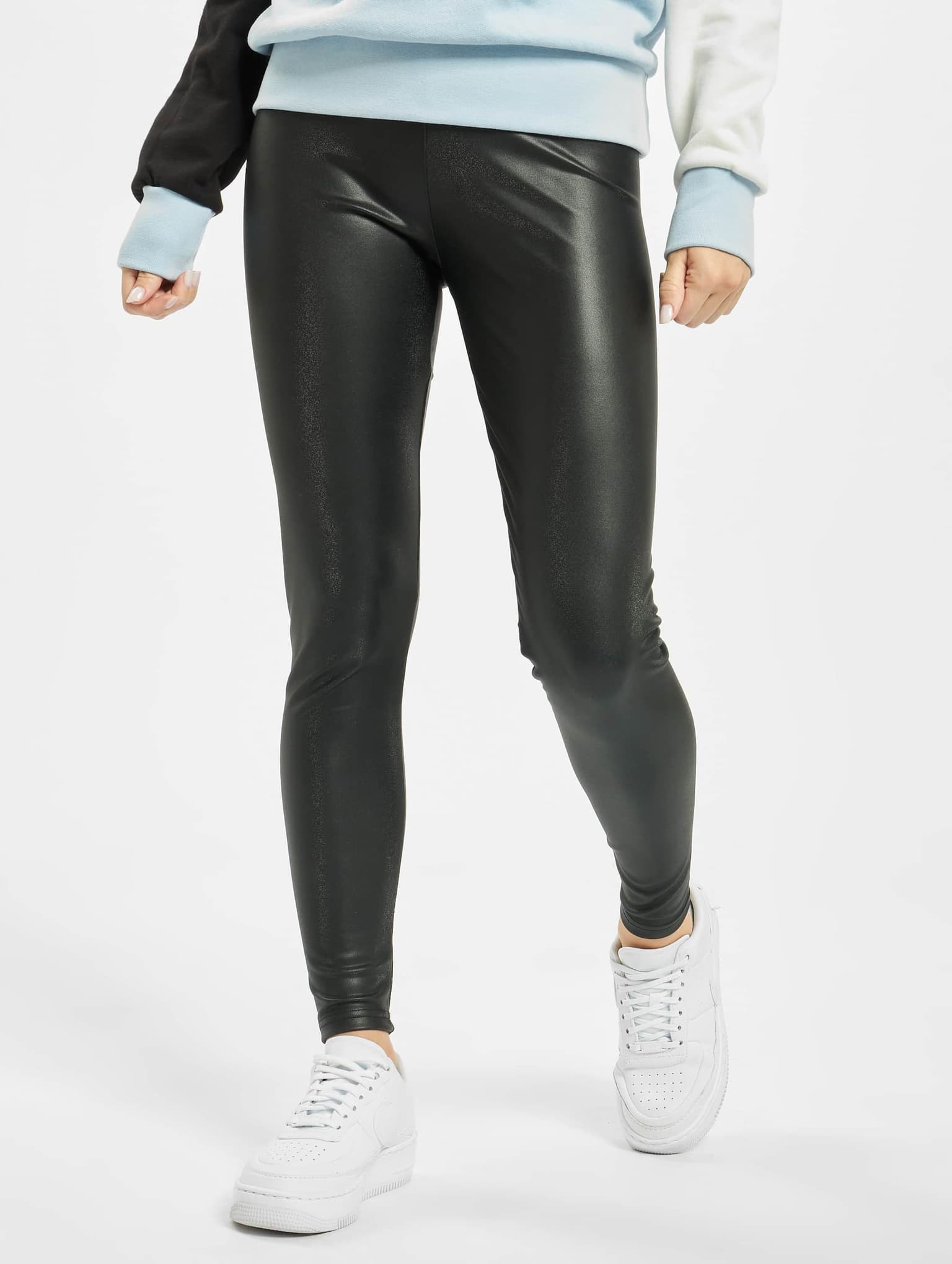 Urban Classics Ladies Faux Leather High Waist Leggings – Bild 3