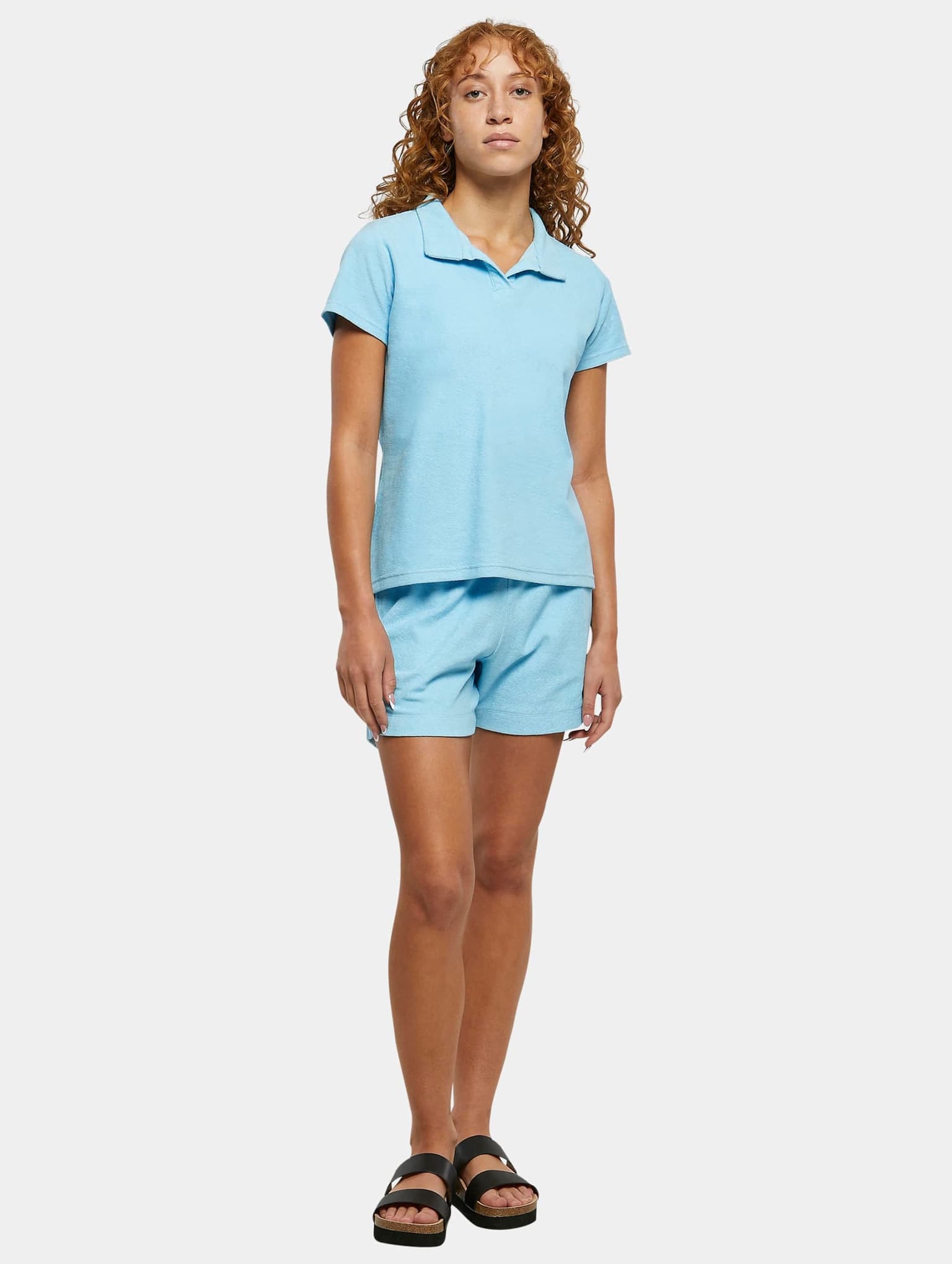 Urban Classics Ladies Towel Polo Tee – Bild 4