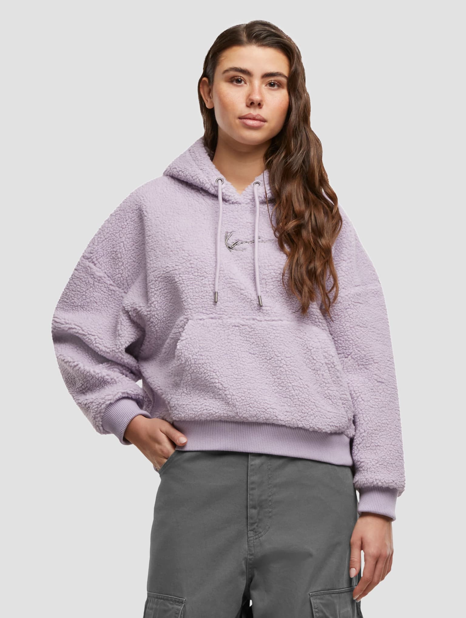 Karl Kani Metal Signature Teddy Oversized Hoodie