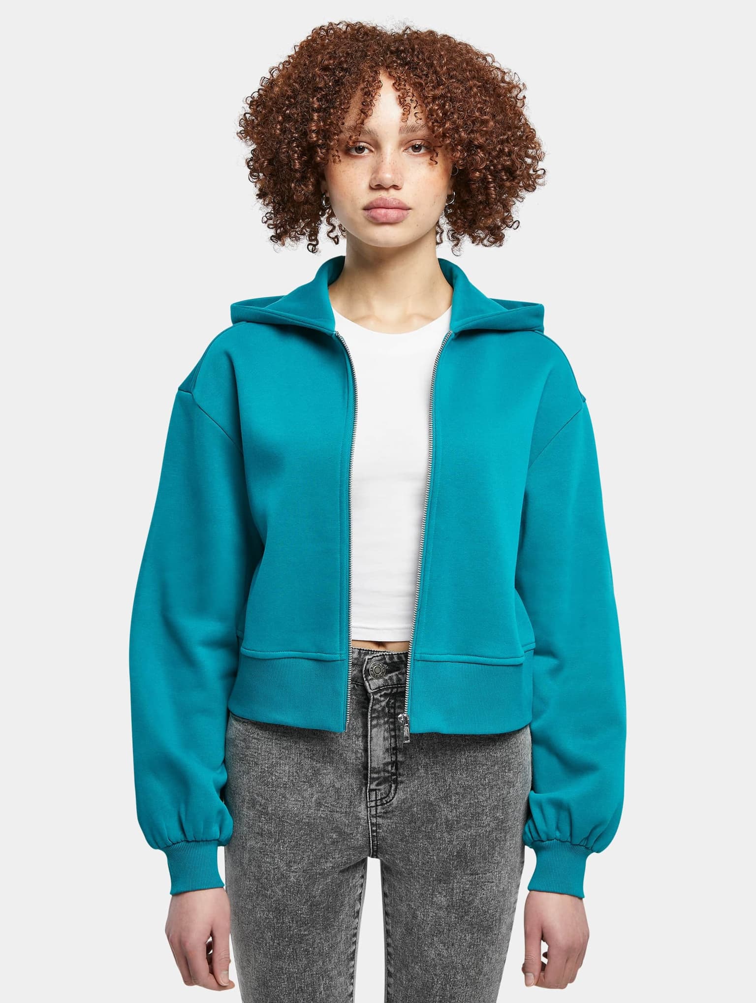 Urban Classics Ladies Short Oversized Zip Jacket – Bild 3