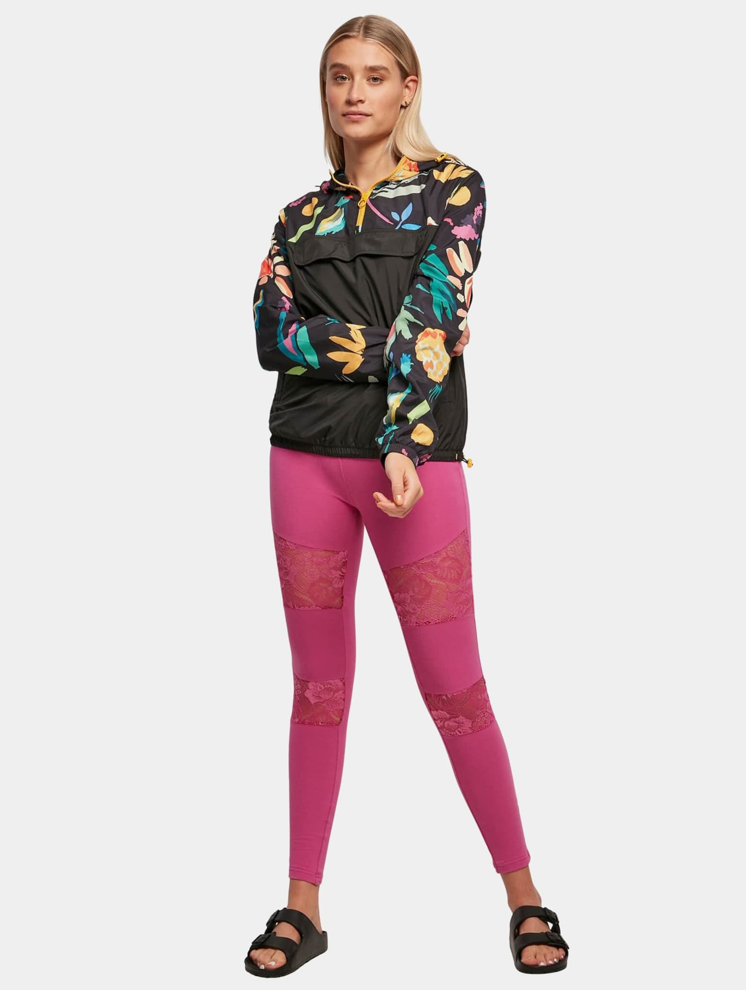 Urban Classics Ladies Mixed Pull Over Jacket – Bild 4