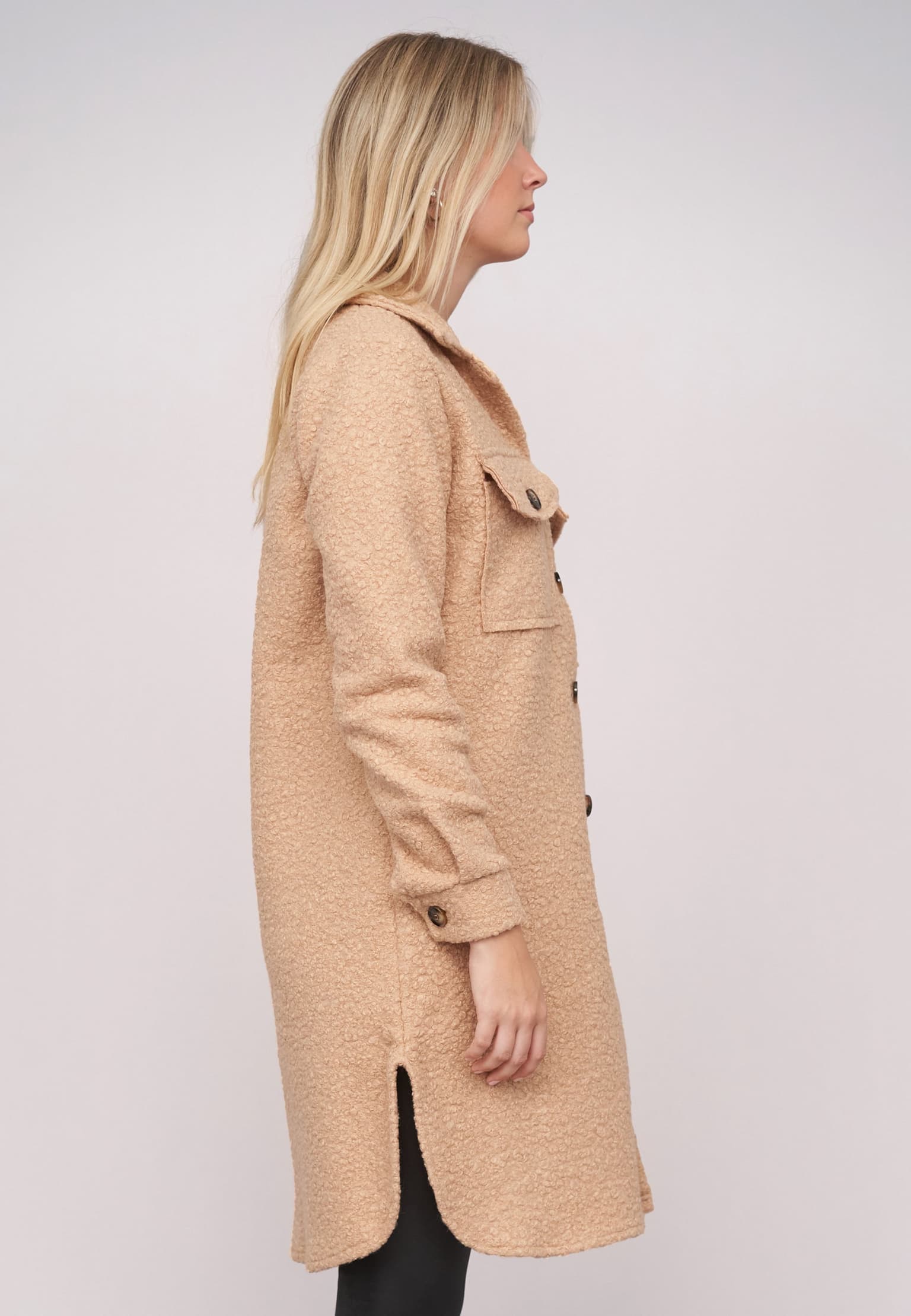Cloud5ive Teddy Coat with buttons and chest pockets – Bild 4