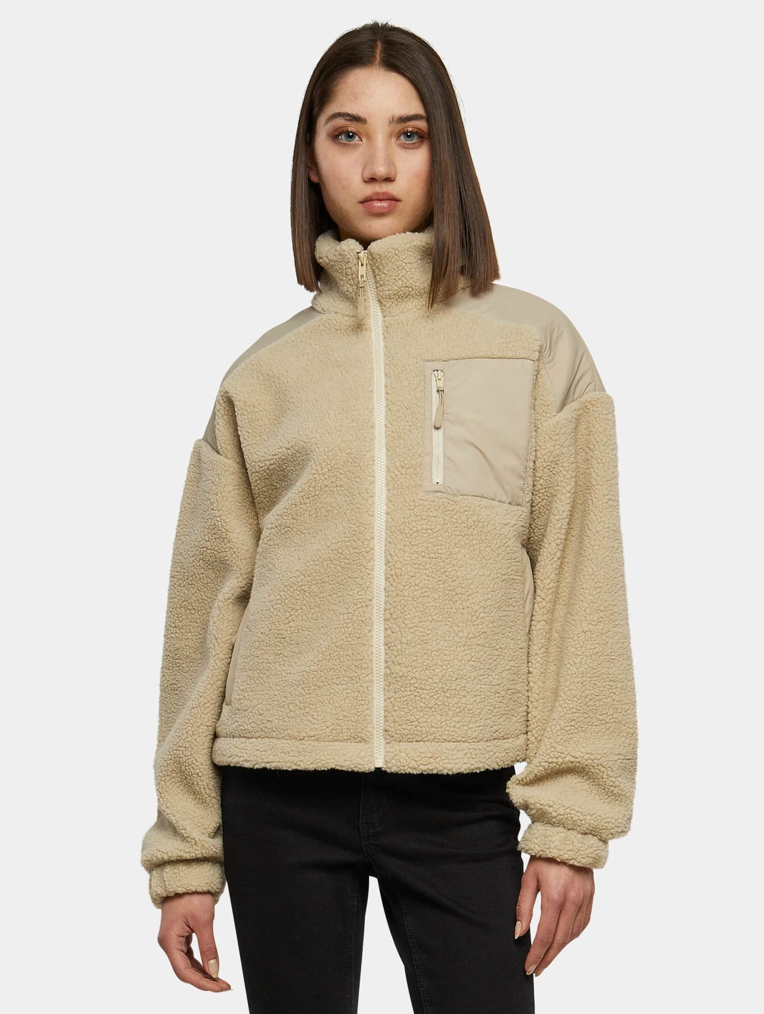 Urban Classics Ladies Sherpa Mix Jacket