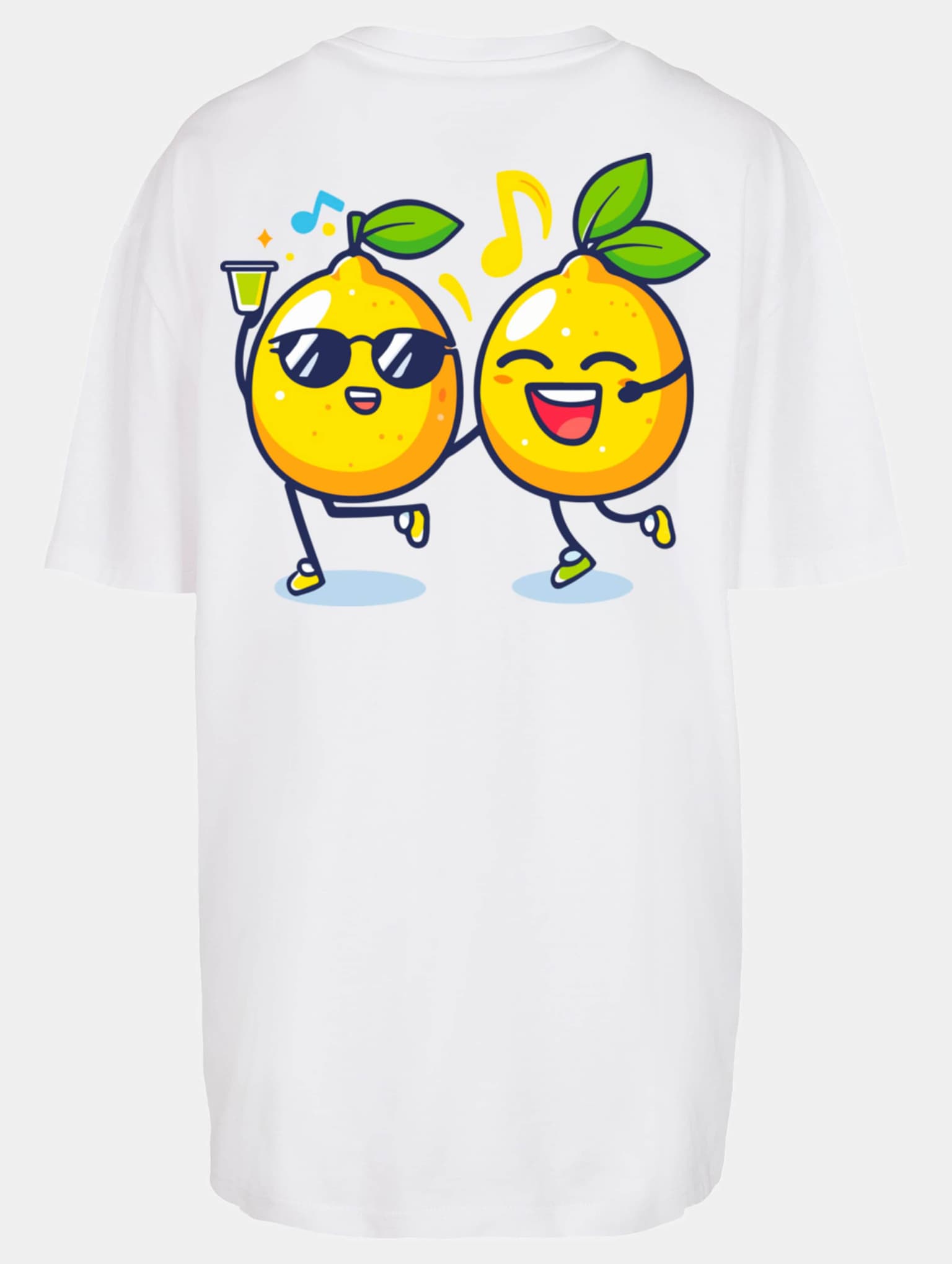Merchcode Ladies Lemon Party Oversized Tee – Bild 4