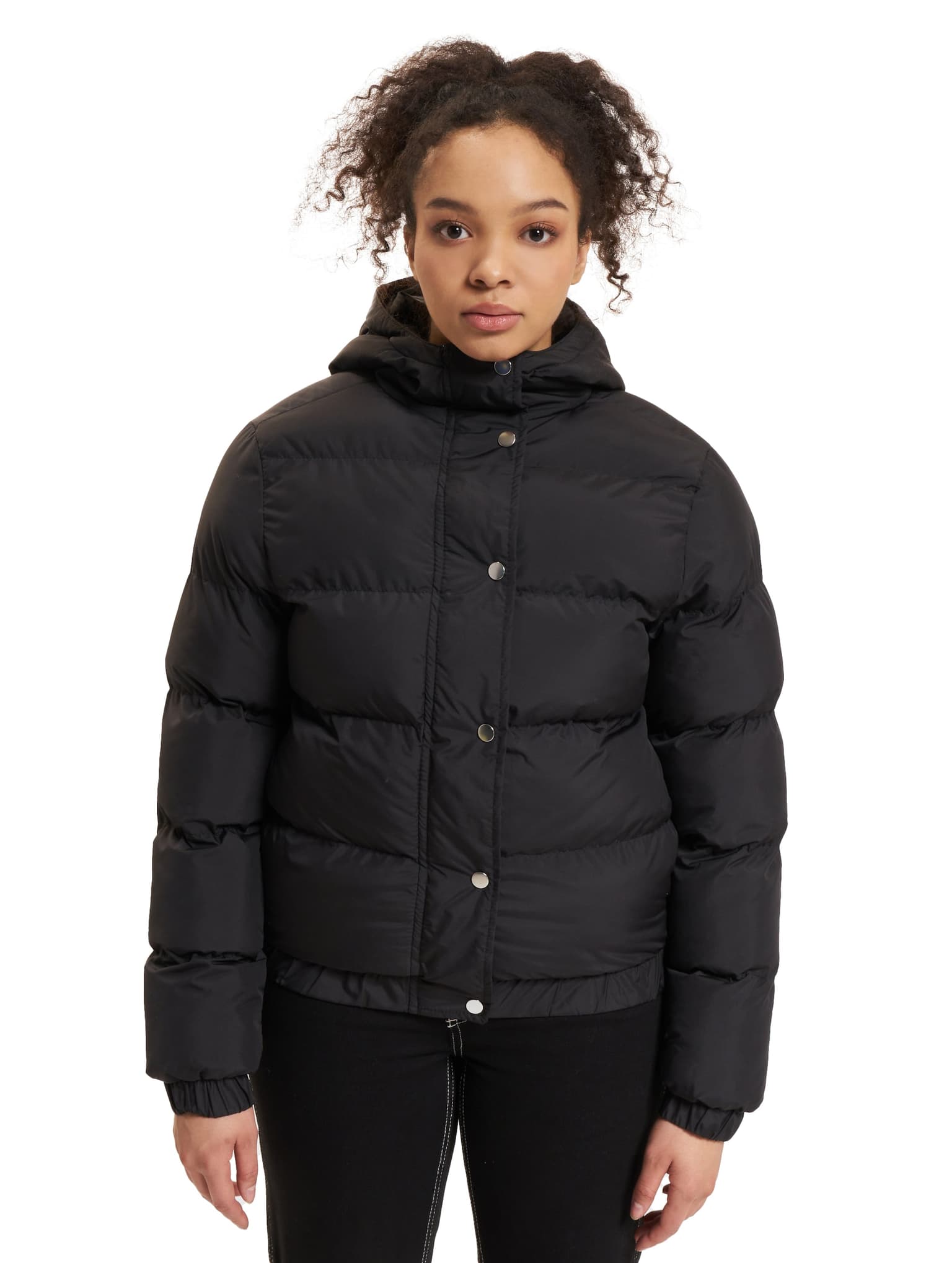 Urban Classics Ladies Hooded Puffer Jacket – Bild 3