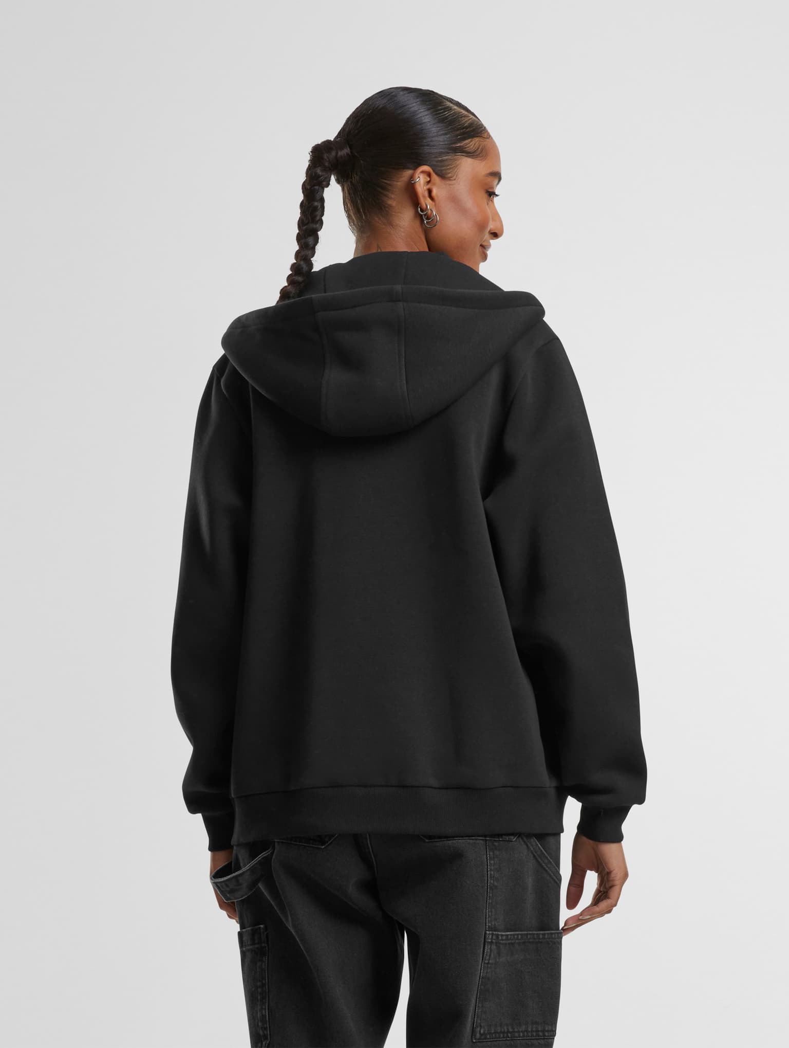 Urban Classics Ladies Fluffy Zip Hoodie – Bild 2
