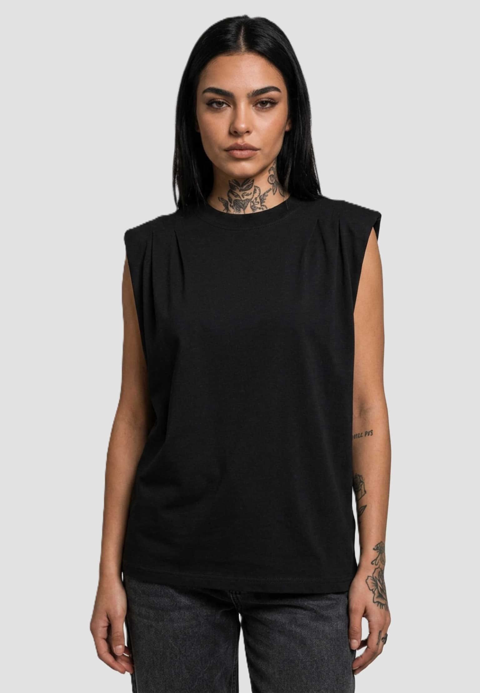 Urban Classics Ladies Essentials Heavy Pleated Shoulder Top