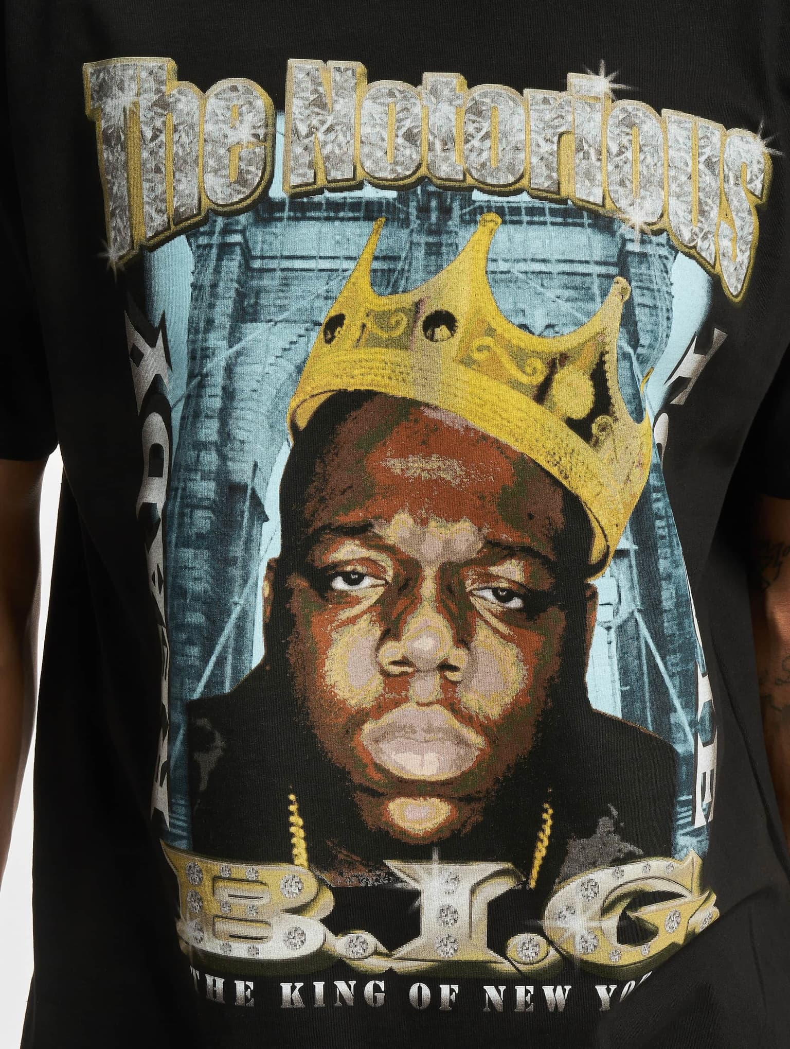 Mister Tee Upscale Biggie Crown Oversize T-Shirt – Bild 4