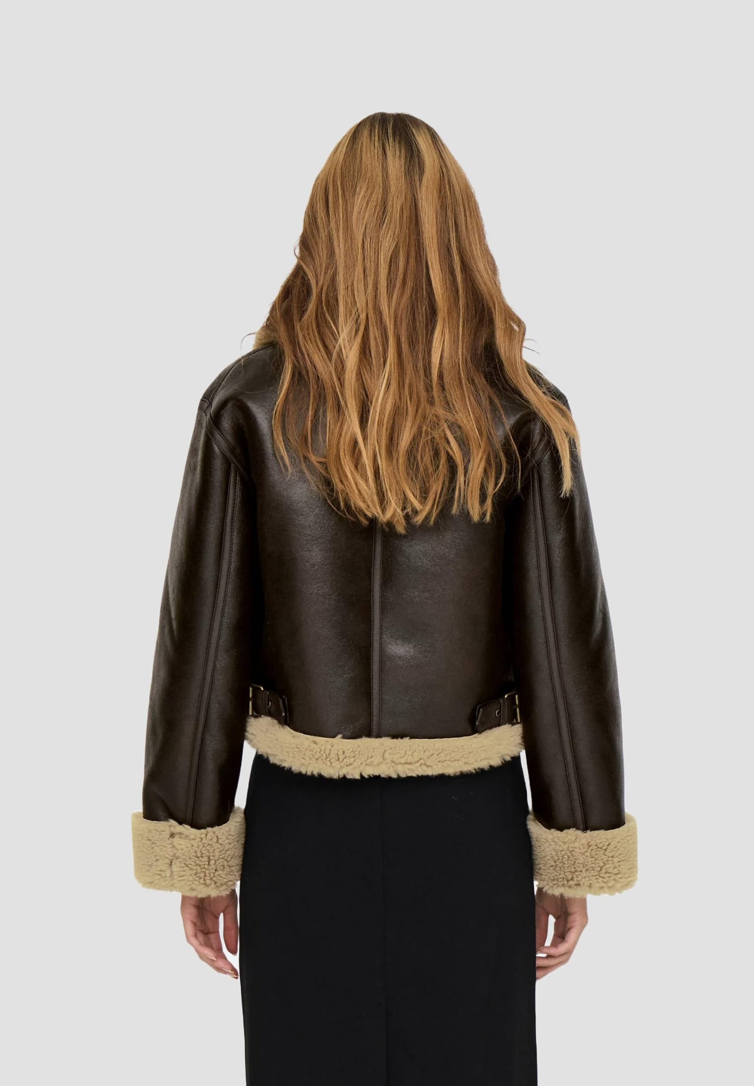 Only Verona Faux Bonded Lederjacke – Bild 2