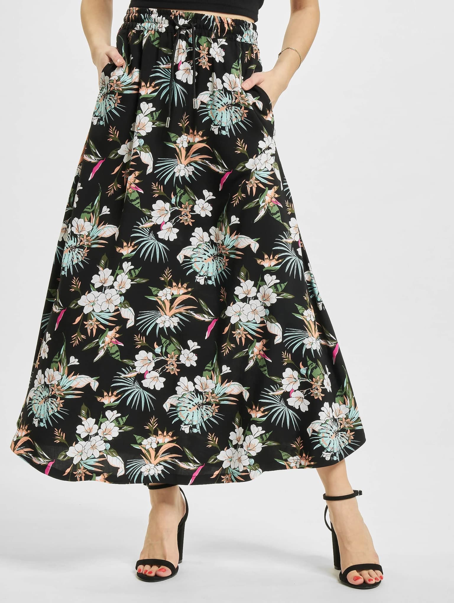 Urban Classics Ladies Viscose Midi Skirt