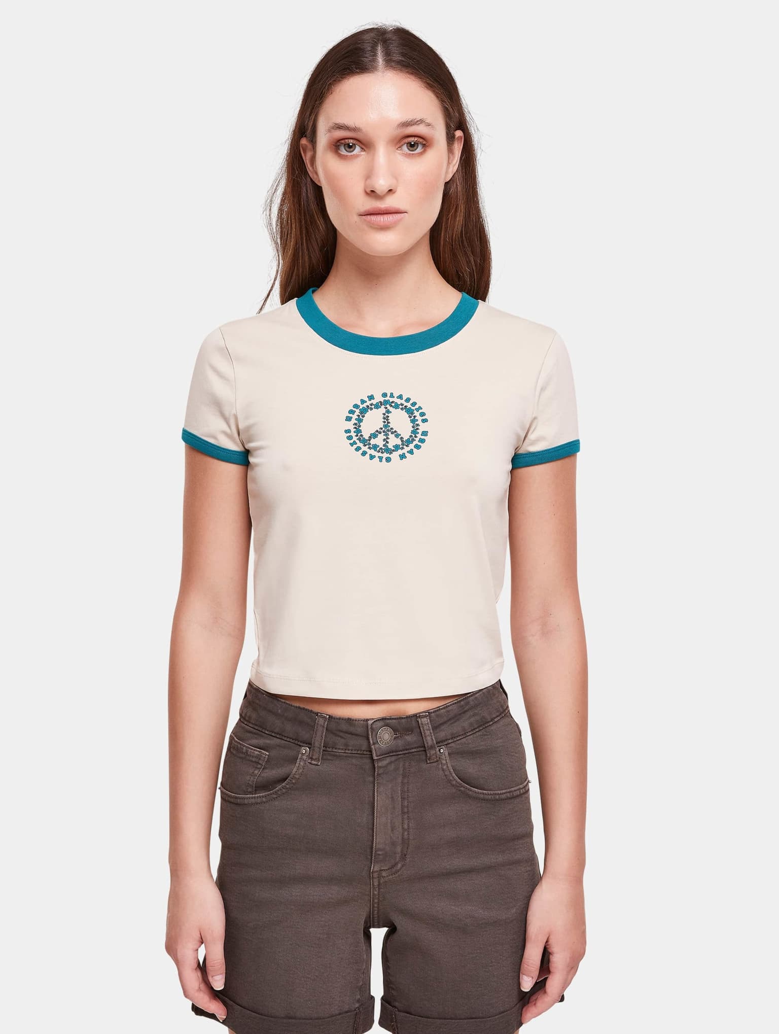 Urban Classics Ladies Stretch Jersey Cropped Tee – Bild 3