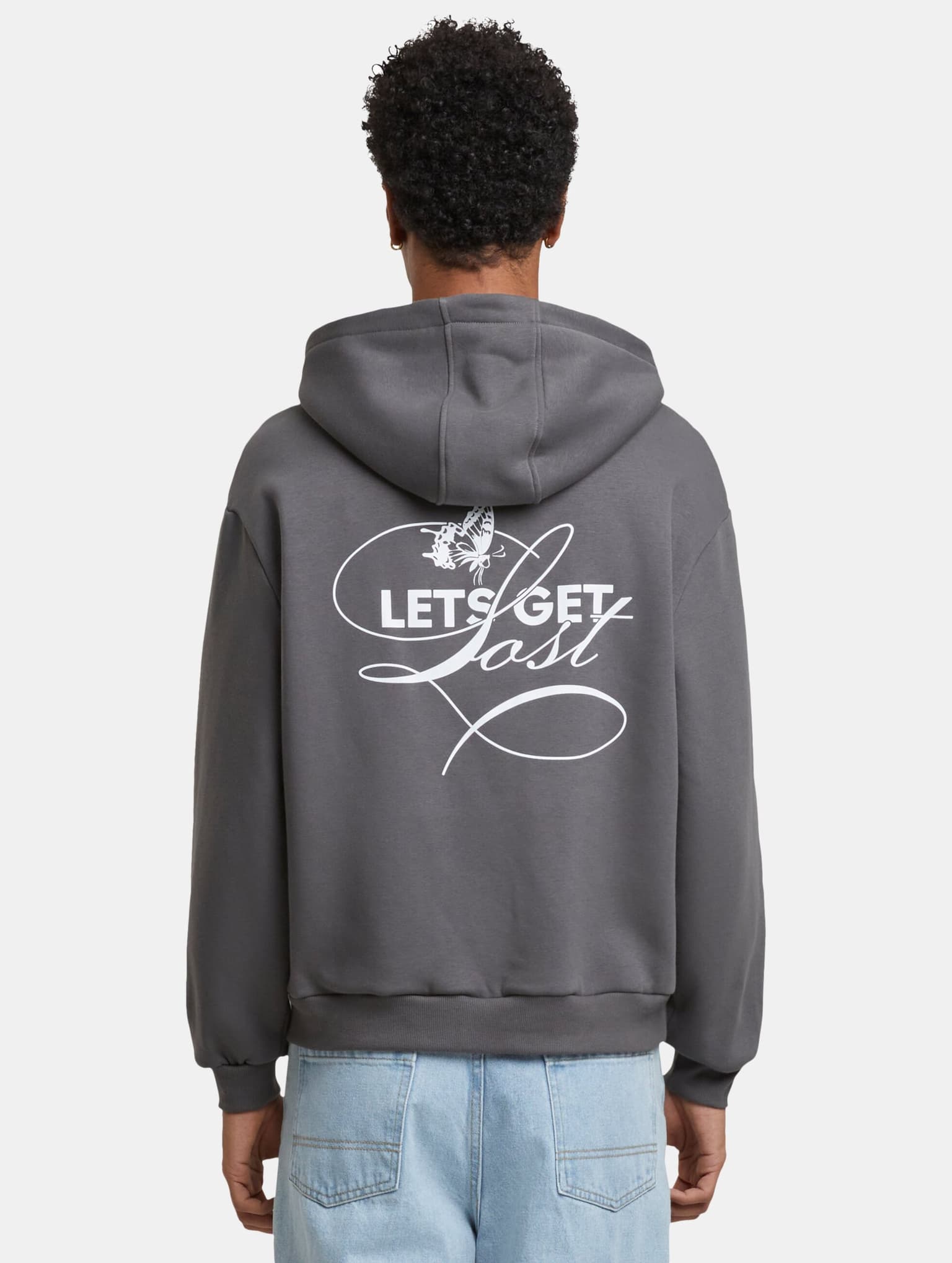 Mister Tee Upscale Let‘s Get Lost Fluffy Zip Hoody – Bild 2