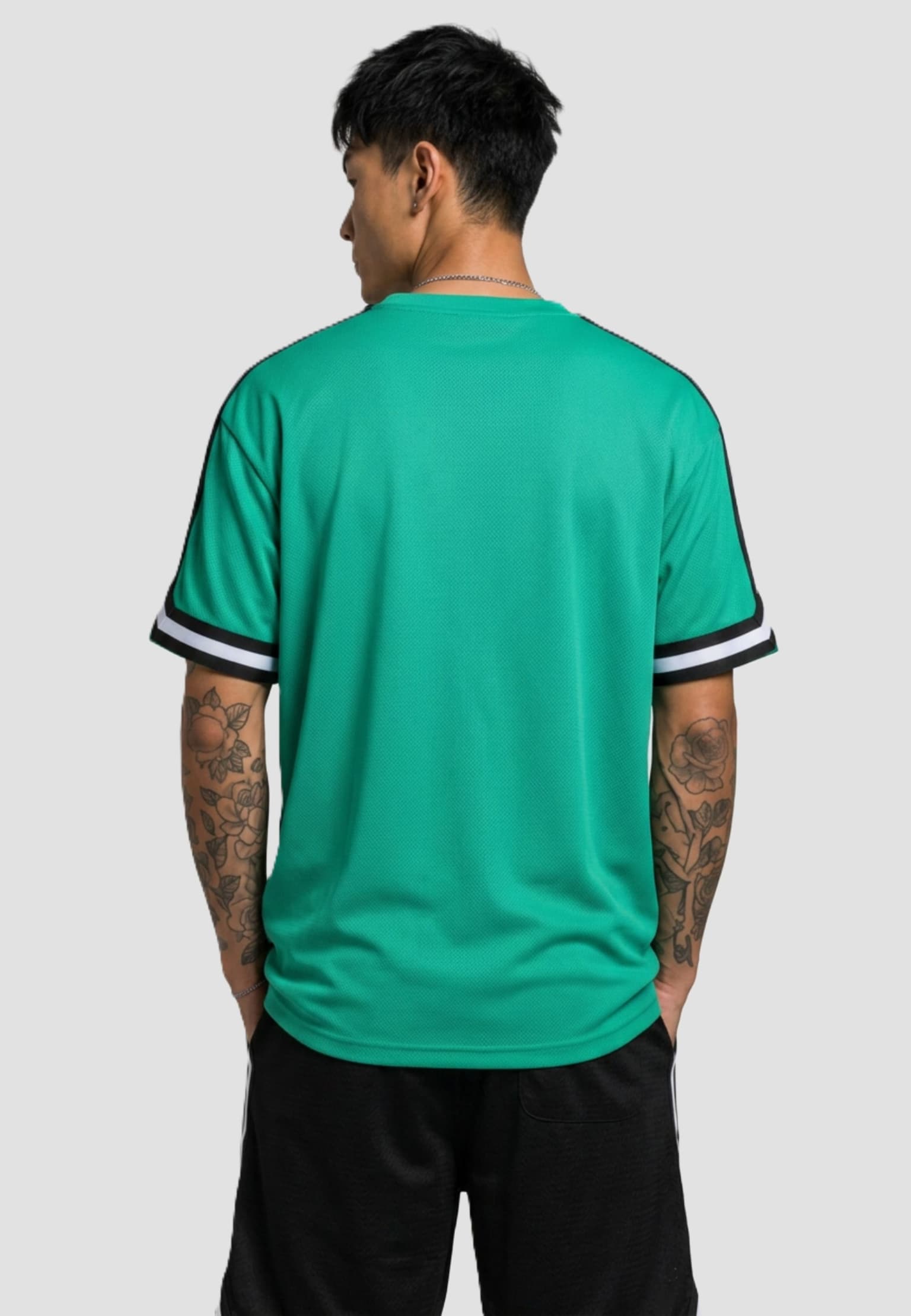Urban Classics Oversized Stripes Mesh Tee – Bild 2