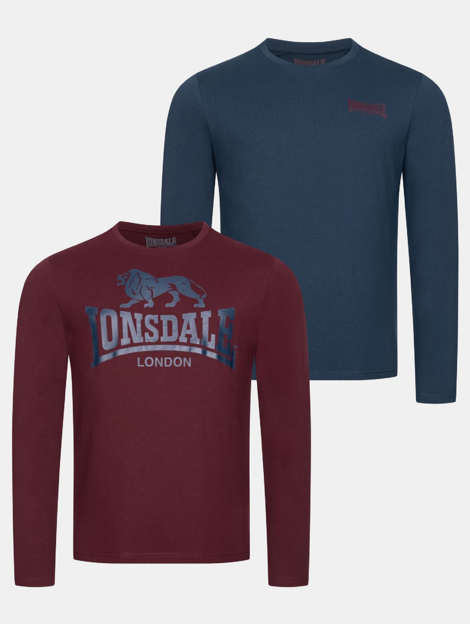 Lonsdale London Ayrshire Double Pack Longsleeve