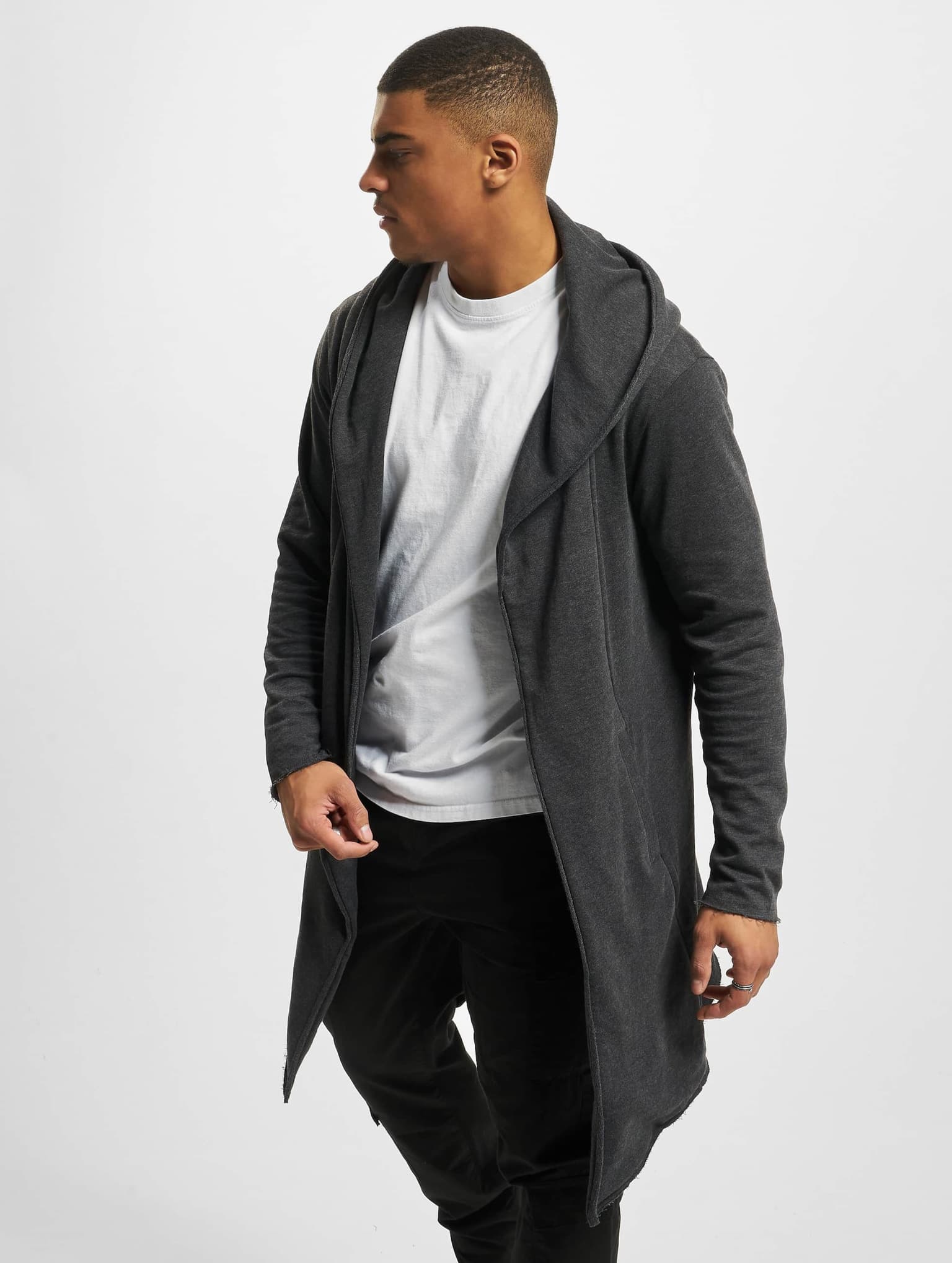 Urban Classics Long Hooded Open Edge Cardigan – Bild 3