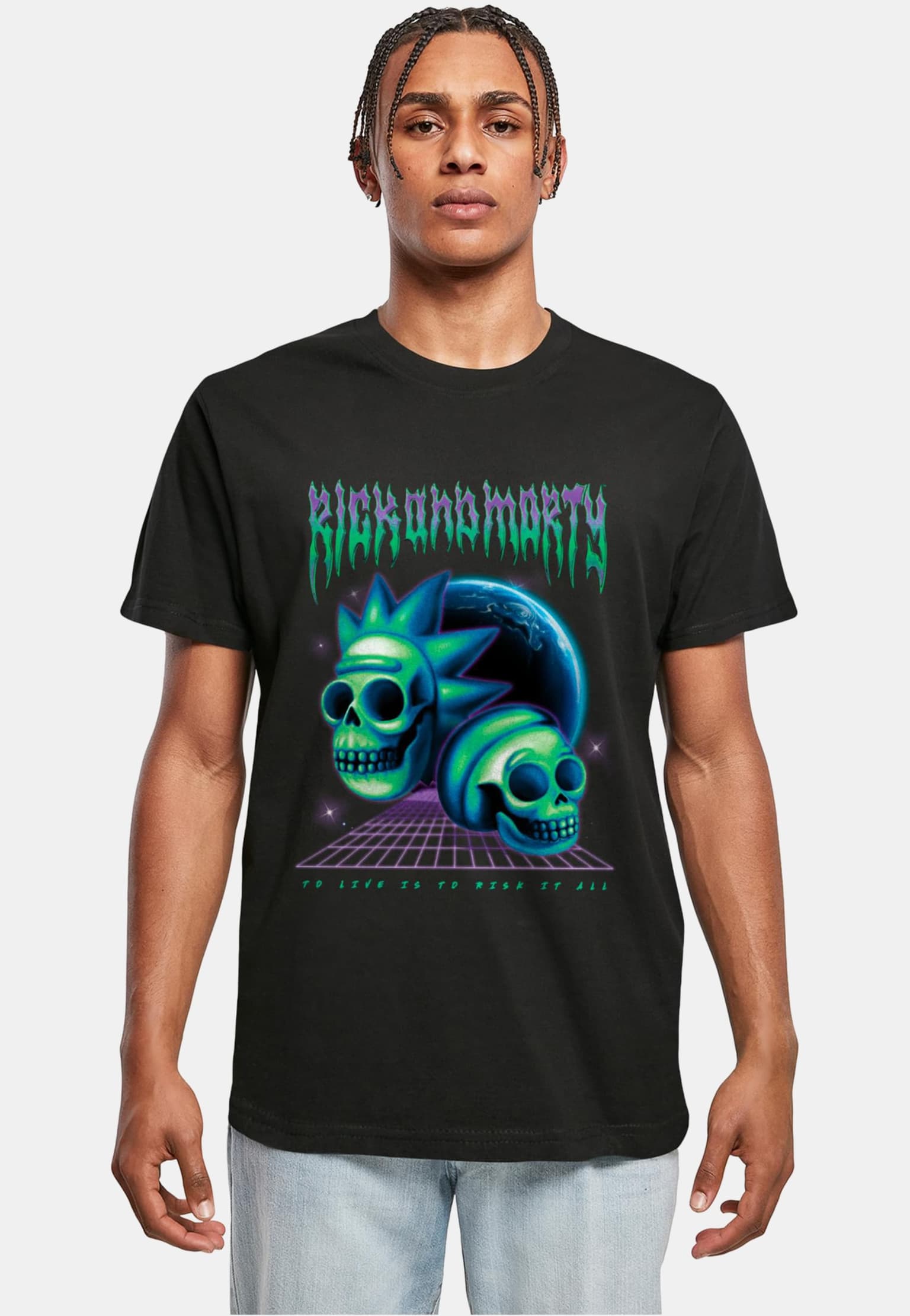 Merchcode Rick & Morty Skull Tee