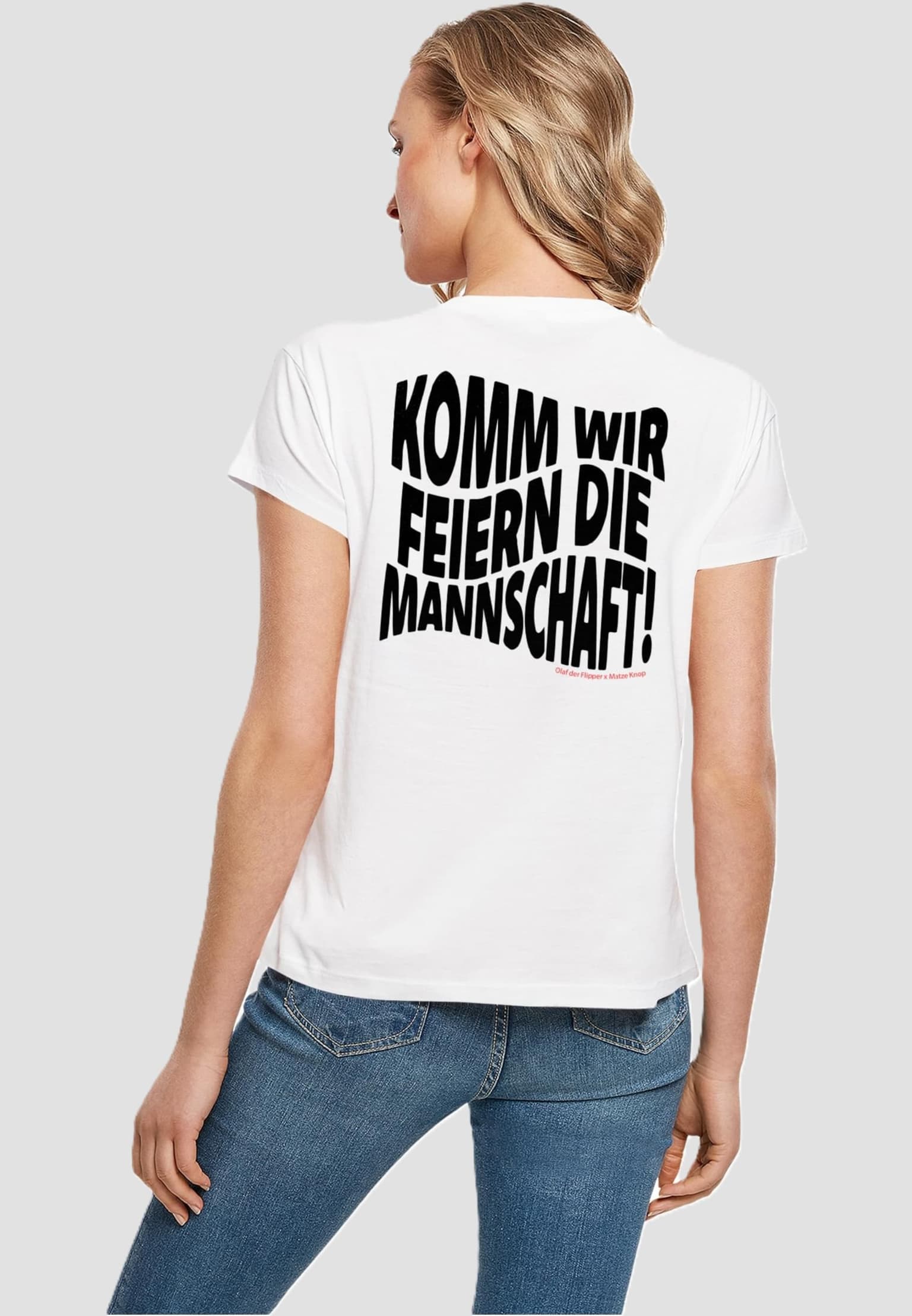 Merchcode Ladies Die Flippers - Wir Feiern Mannschaft T-Shirt