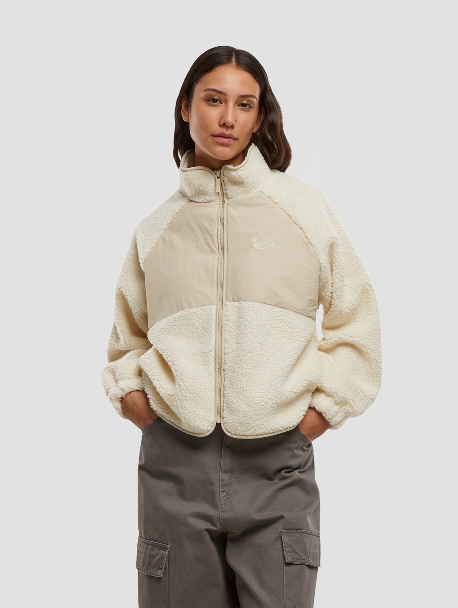 Karl Kani Chest Signature Teddy Block Track Übergangsjacke