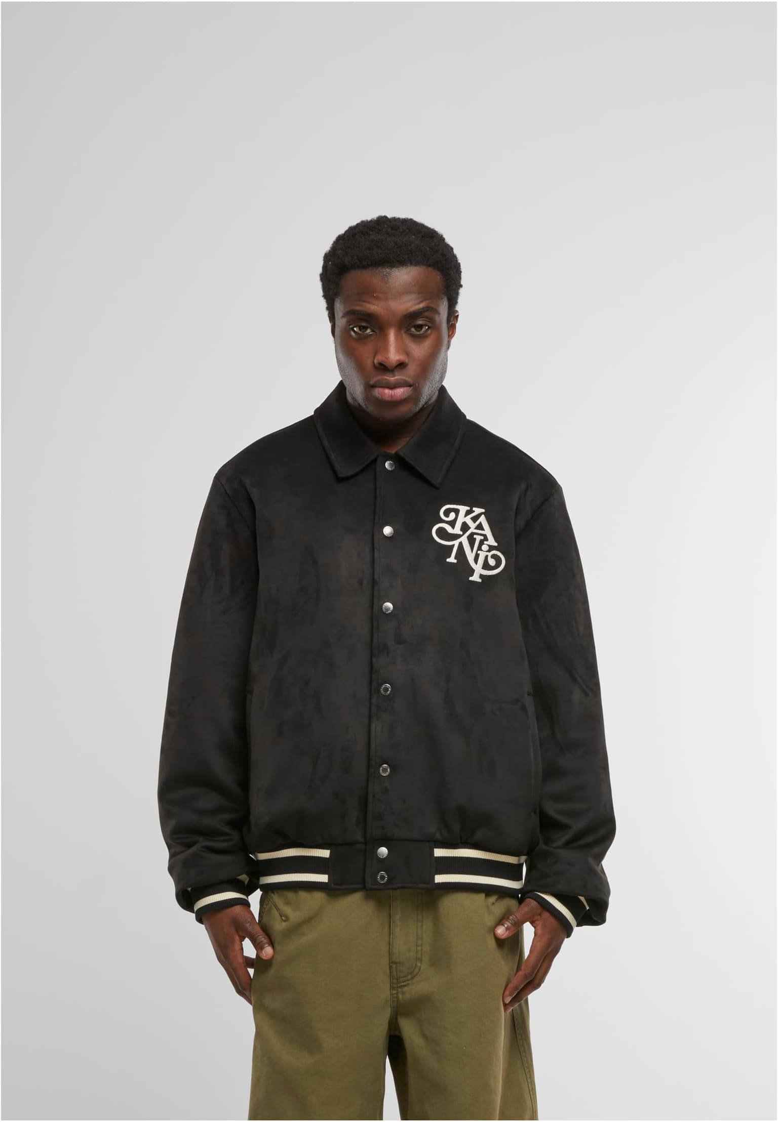Karl Kani Legacy Faux Suede Bowling Jacket – Bild 3