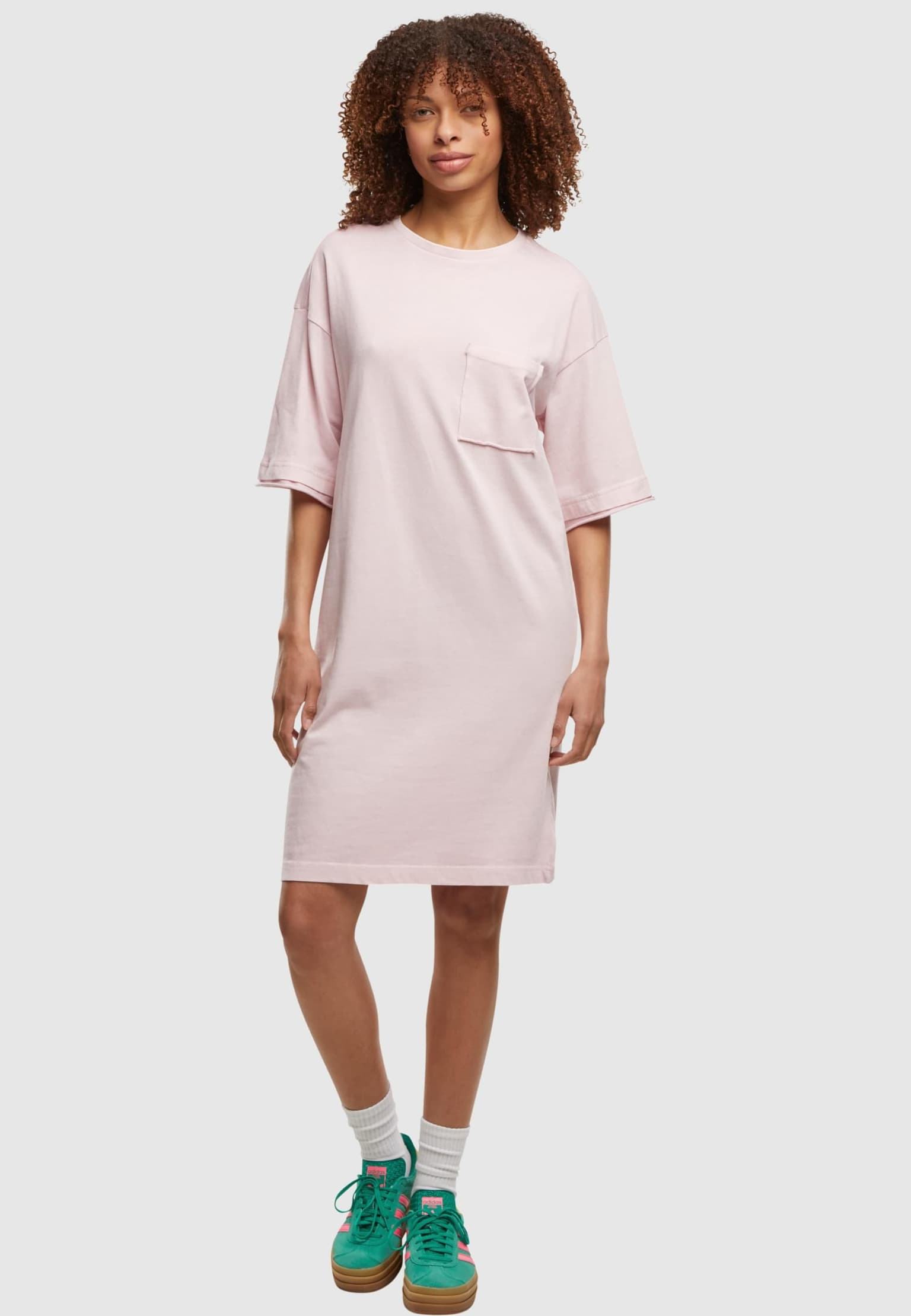 Urban Classics Ladies Washed Jersey T-Shirt Dress – Bild 3